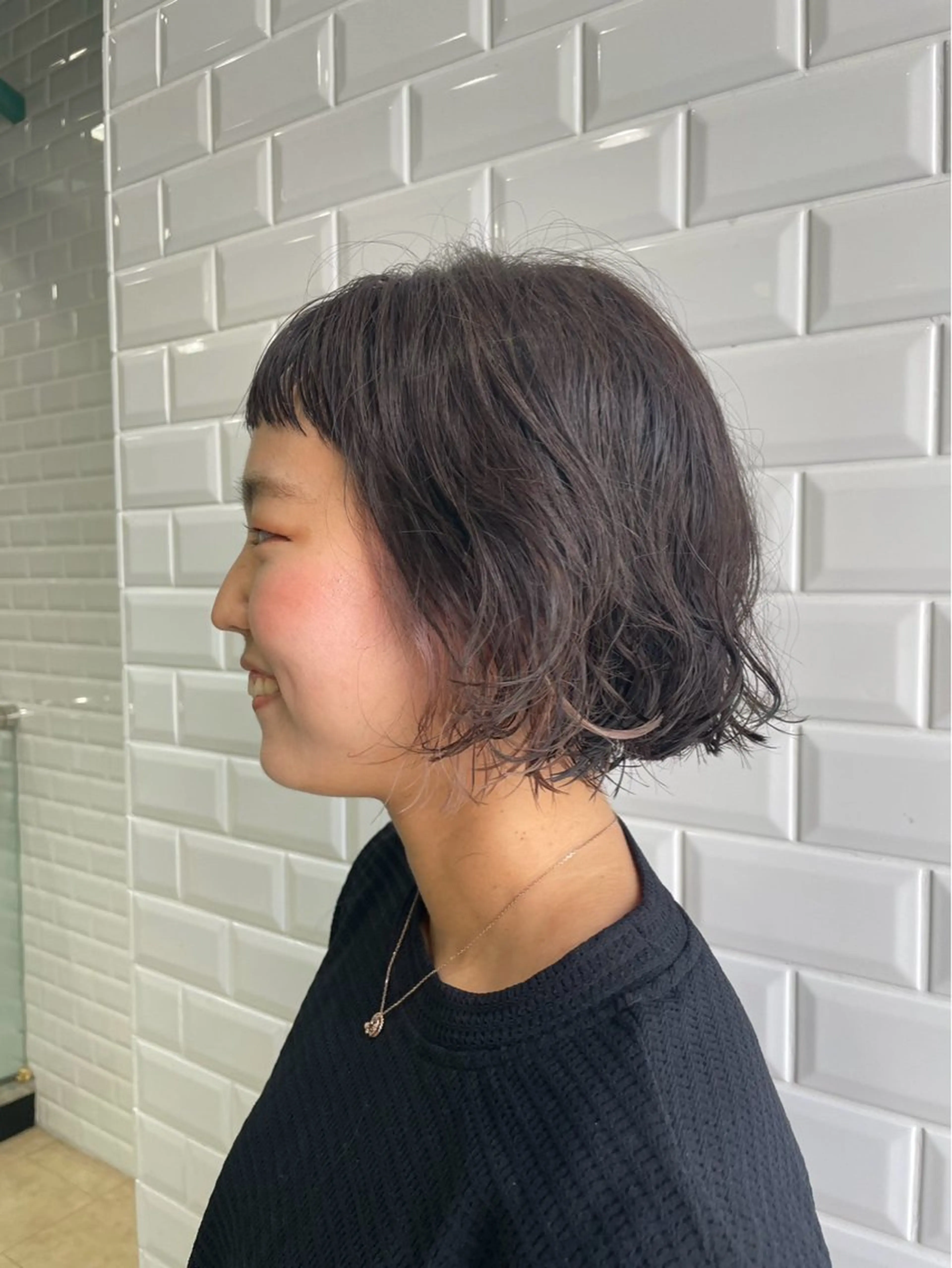 ショート パーマ 近藤 ちかのヘアスタイル