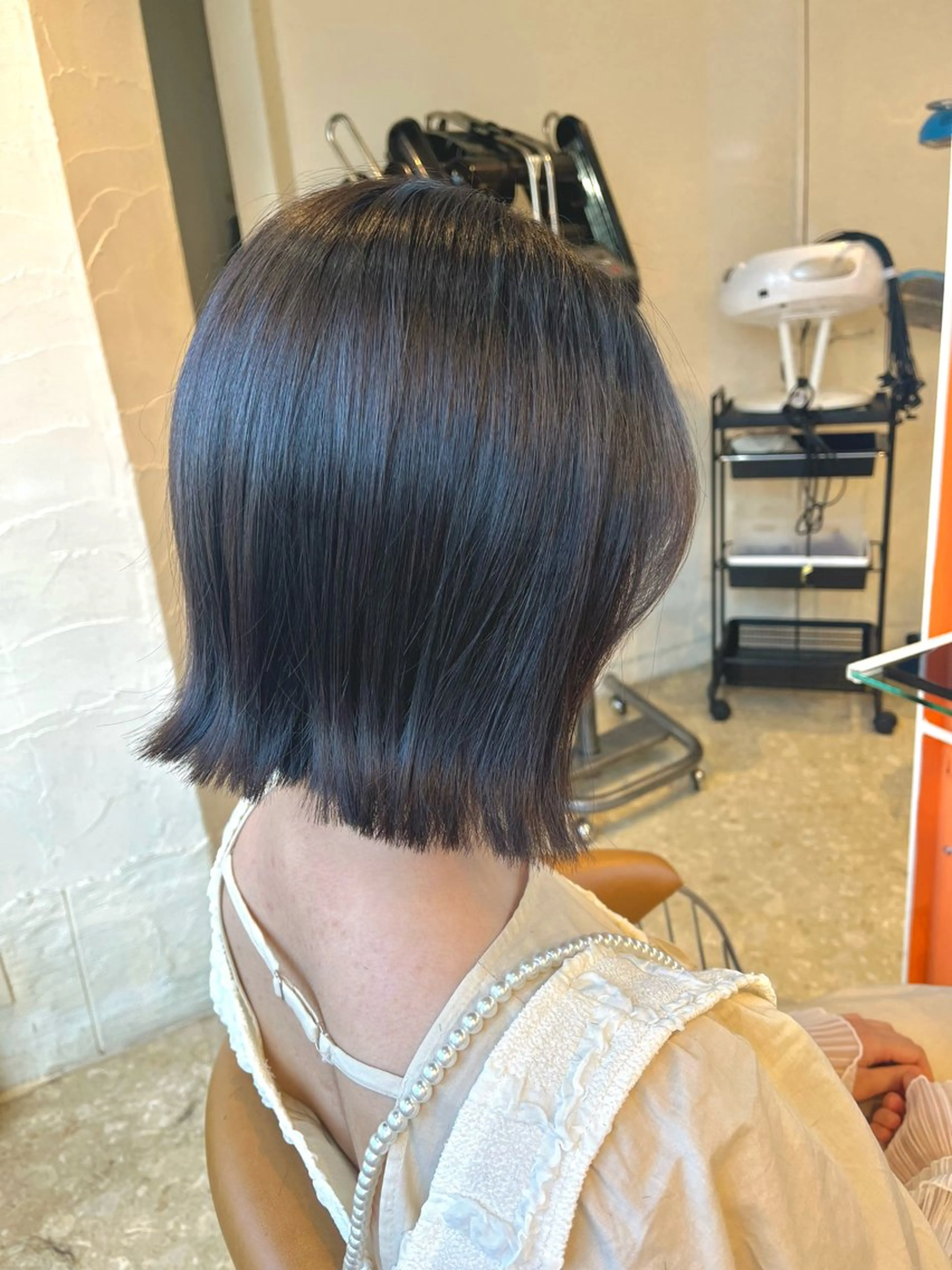ミディアム ボブ 外ハネヘア カット うしだ かおるのヘアスタイル