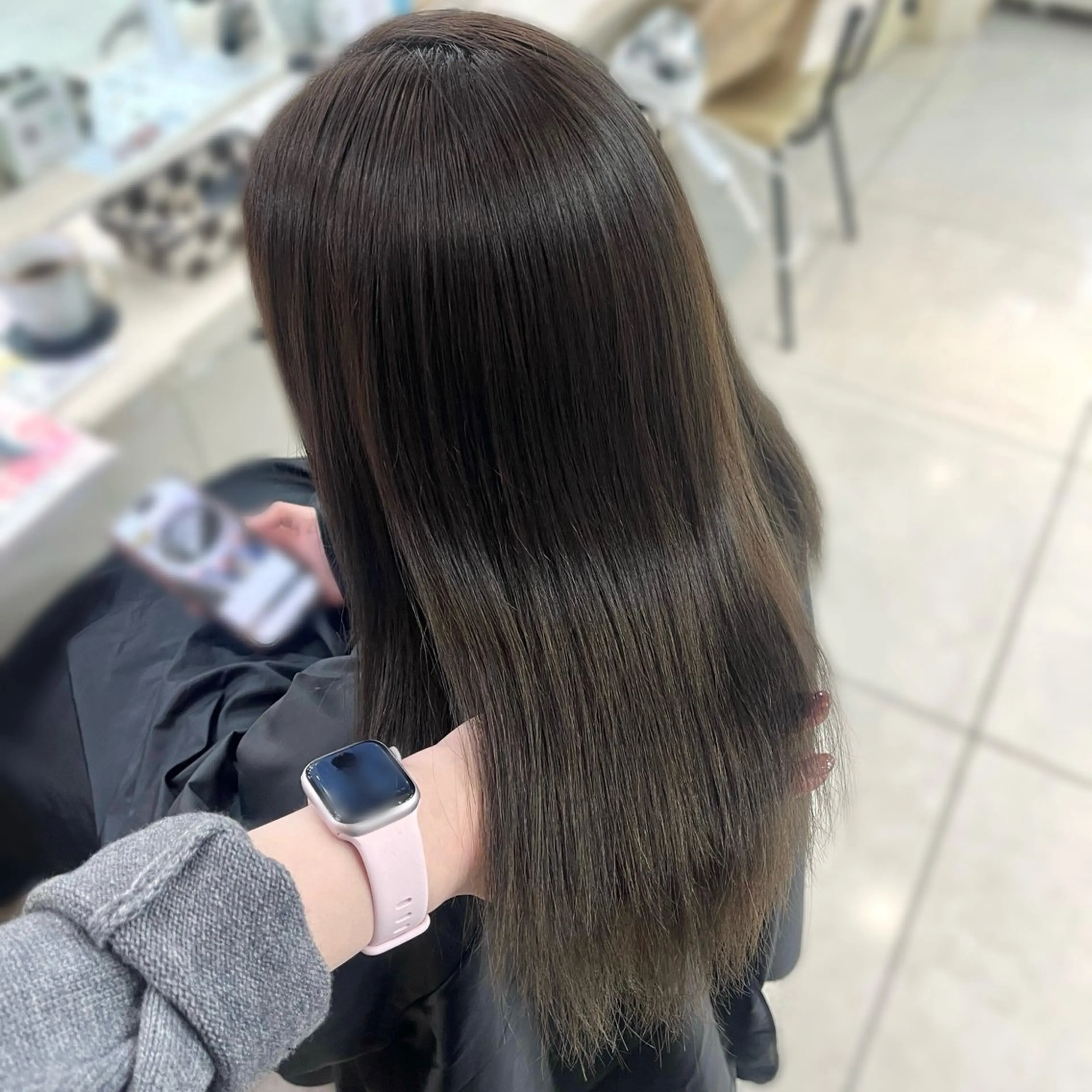 ロング 縮毛矯正 ガーリー/暖色カラー /横浜/さくらのヘアスタイル