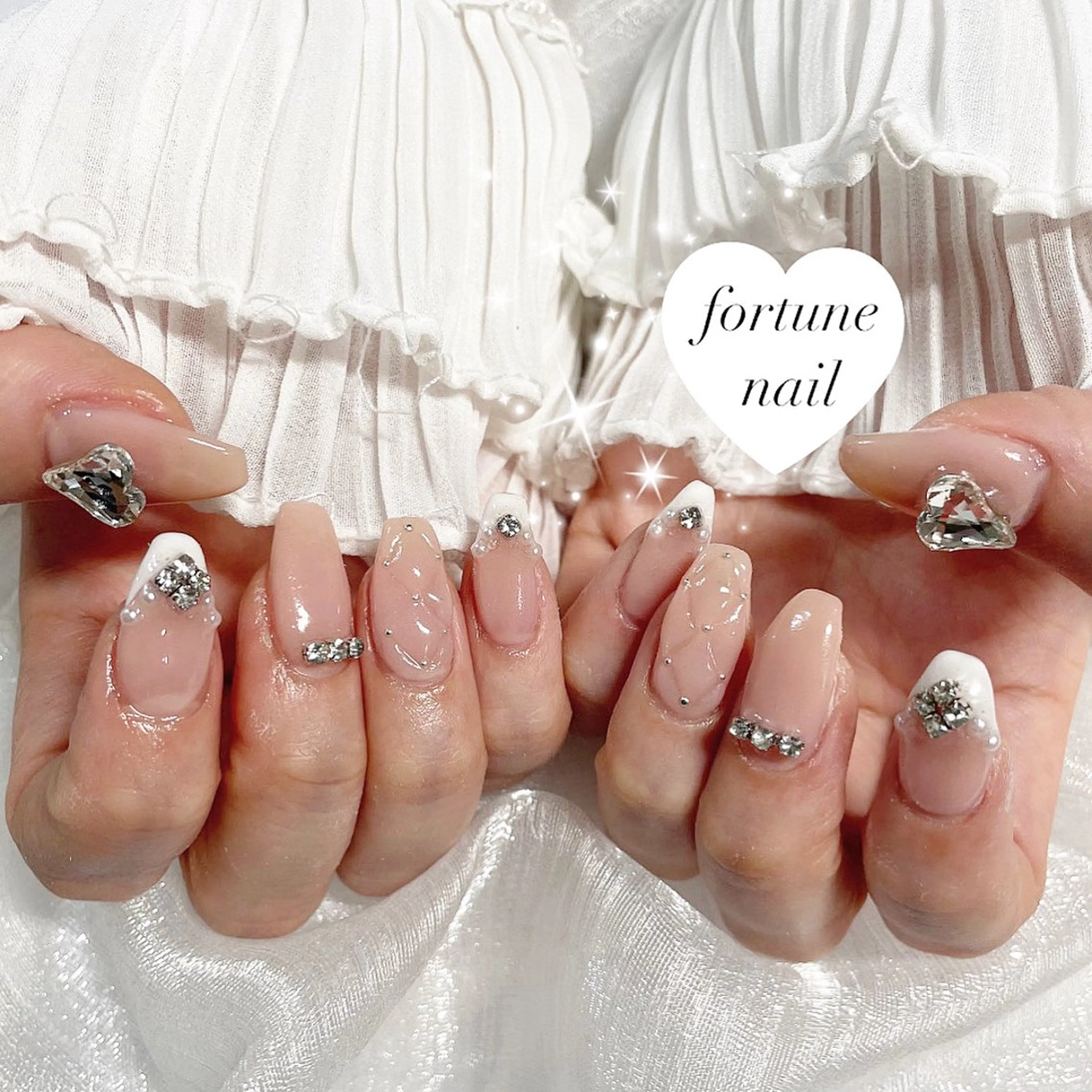 ネイル フレンチネイル ワンホンネイル ハンドネイル 💎saori 💎のネイルデザイン