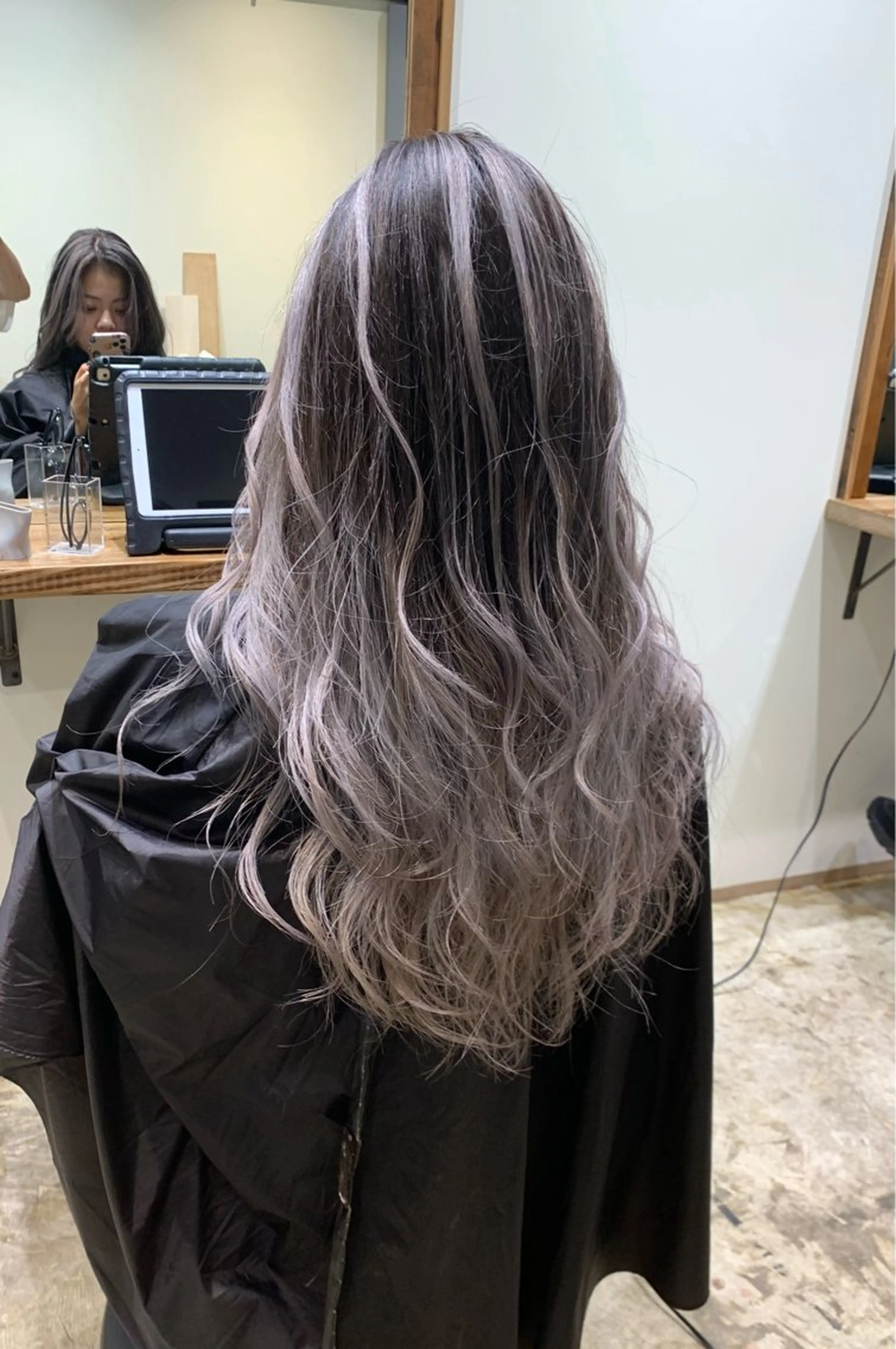 ロング レイヤーカット カット ヘアカラー トリートメント 園田 将士のヘアスタイル