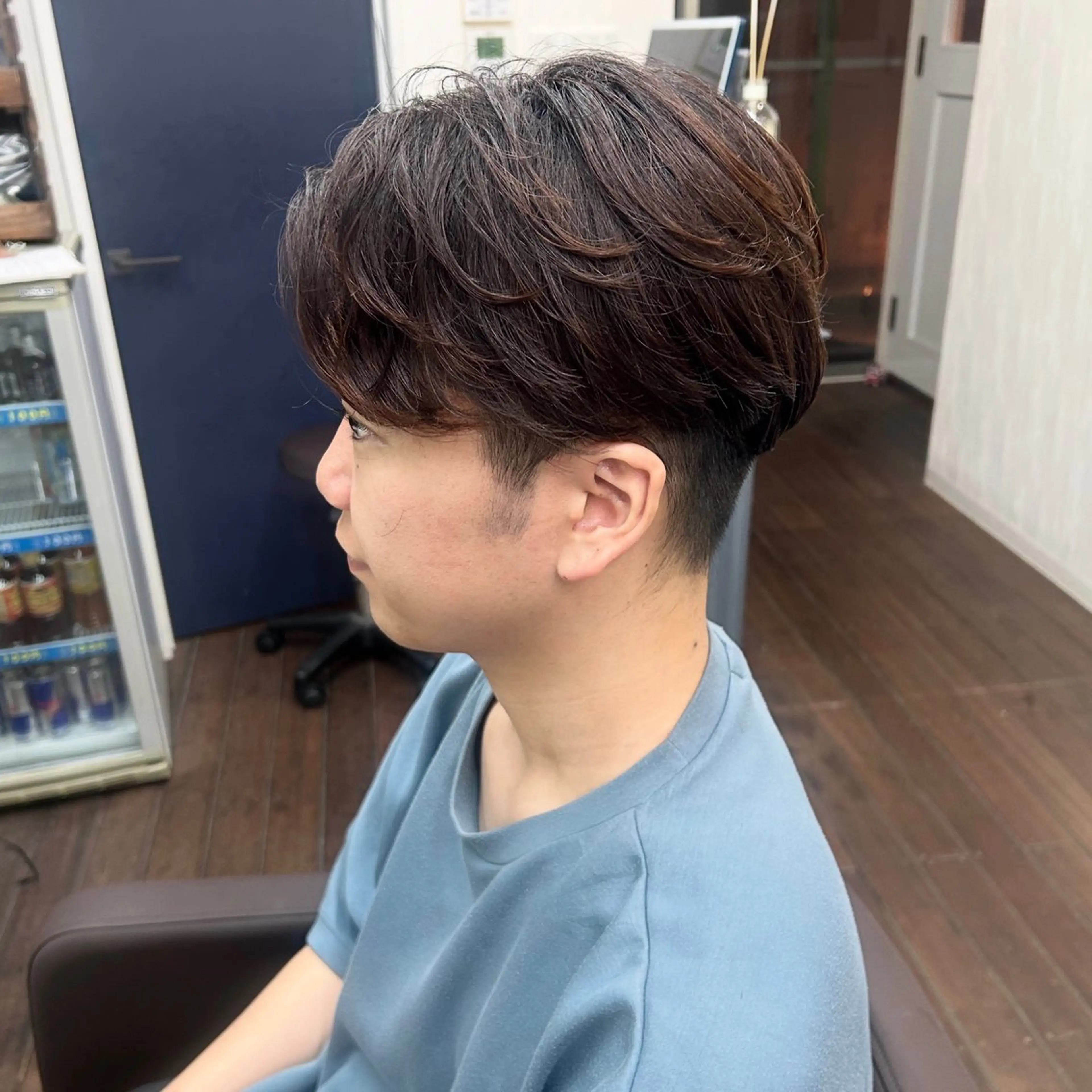 メンズ フェザーパーマ メンズパーマ weg 難波所属・メンズカット✨ メンズパーマ聖陽のヘアスタイル