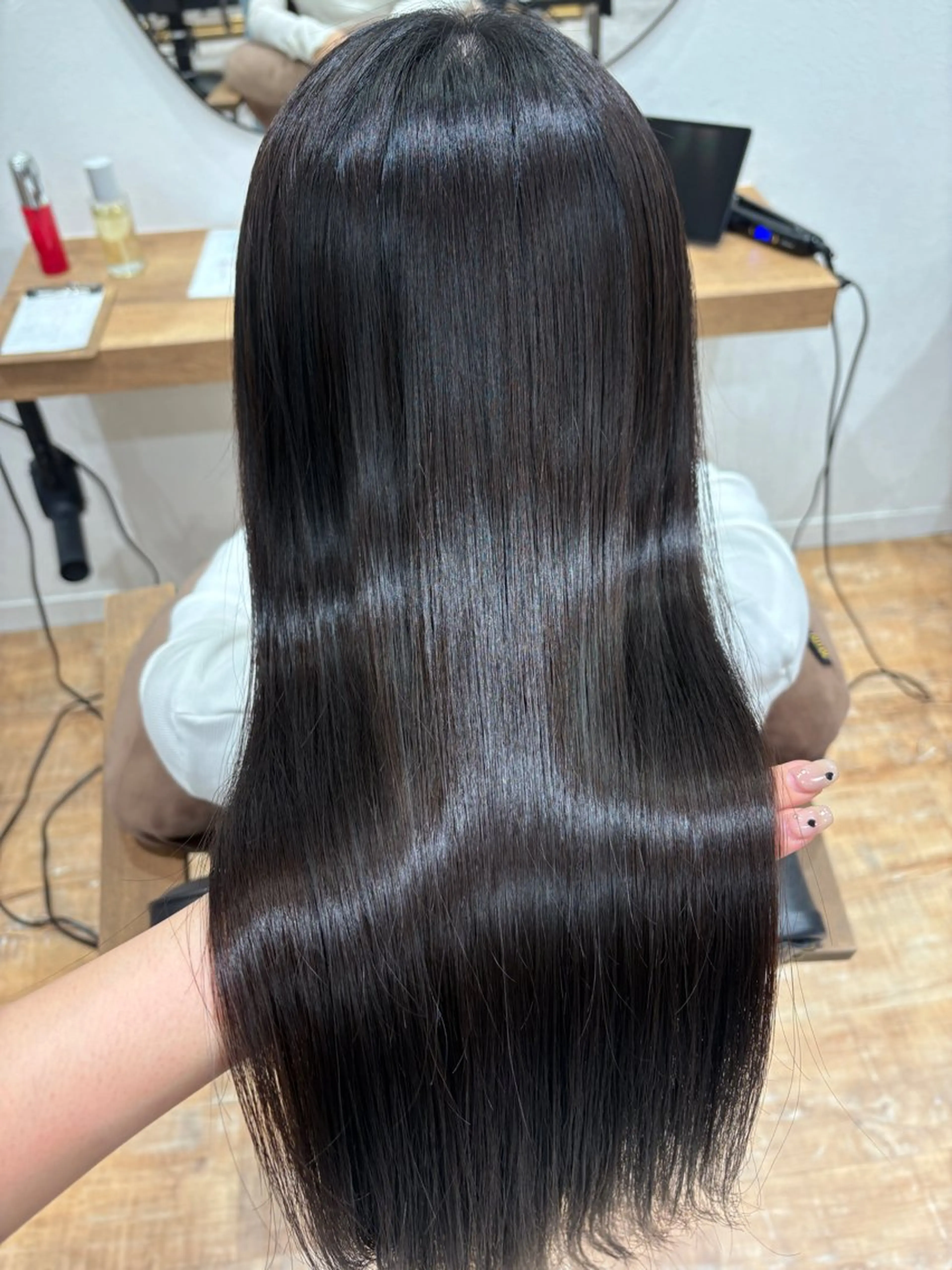 ロング 縮毛矯正 ピンクカラーアレンジ 🩷AYANA🩷のヘアスタイル