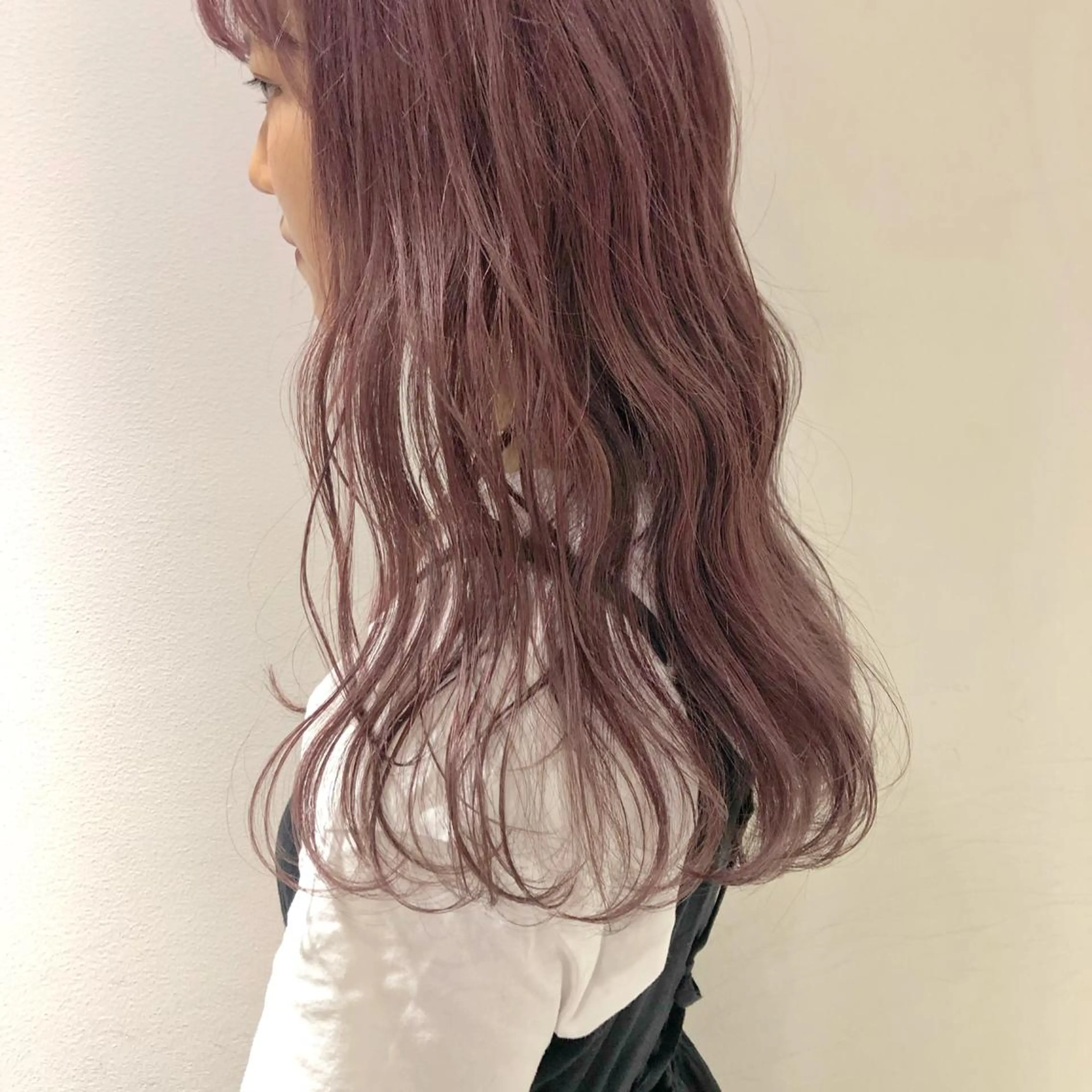 ロング カラー ヘアアレンジ ラベンダーカラー パープルカラー レイヤーカット指名 No.1💖マユカのヘアスタイル