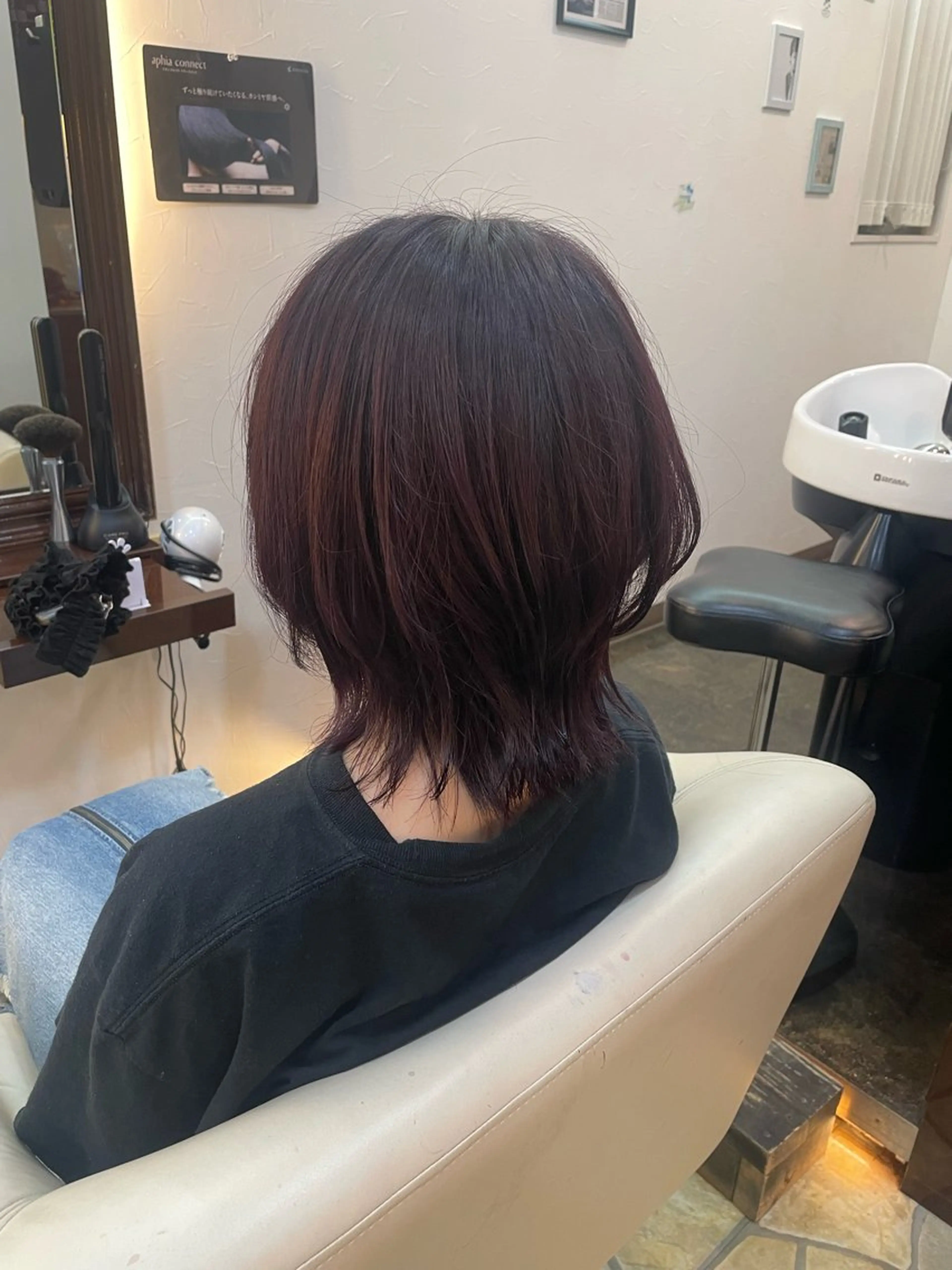 ミディアム タツミ マコトのヘアスタイル