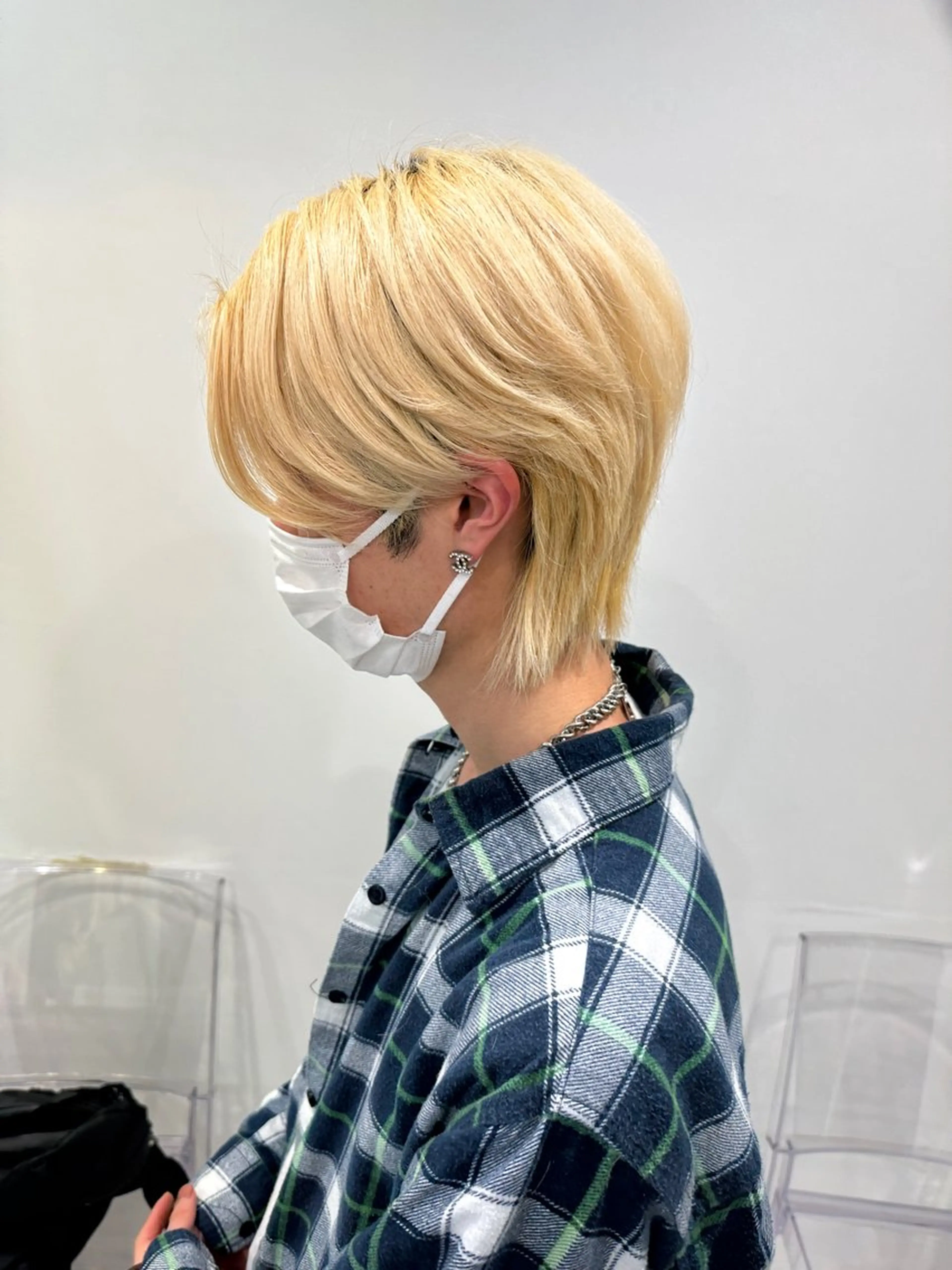 ショート カラー パーマ メンズ カット ヘアカラー トリートメント ヘッドスパ ヘアセット 渋谷駅から徒歩1分 BLUCKメンズヘアのヘアスタイル