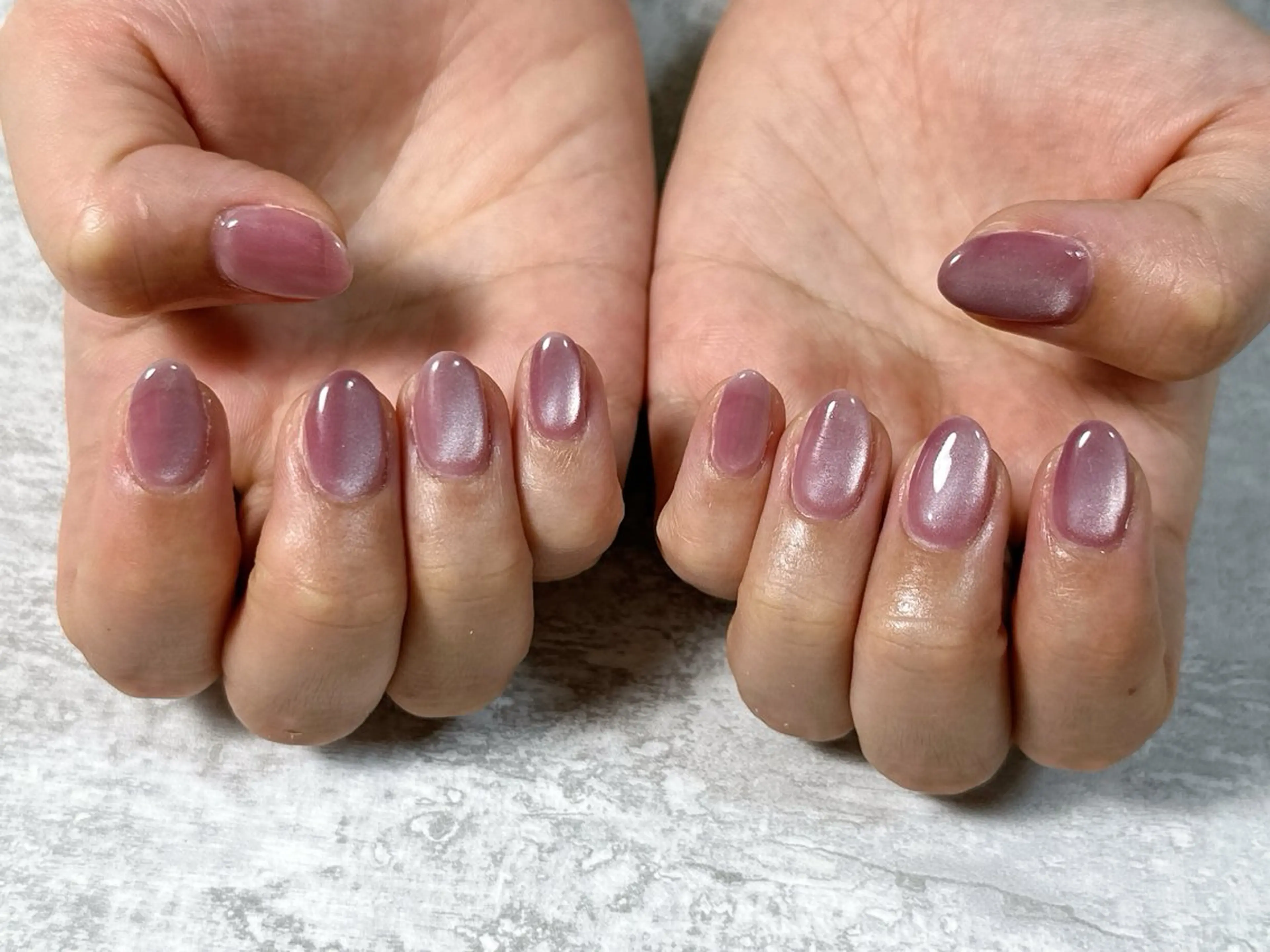 ネイル オーロラネイル ブルー フットネイル フレンチネイル ジェルネイル kiki nail たまプラーザのネイルデザイン