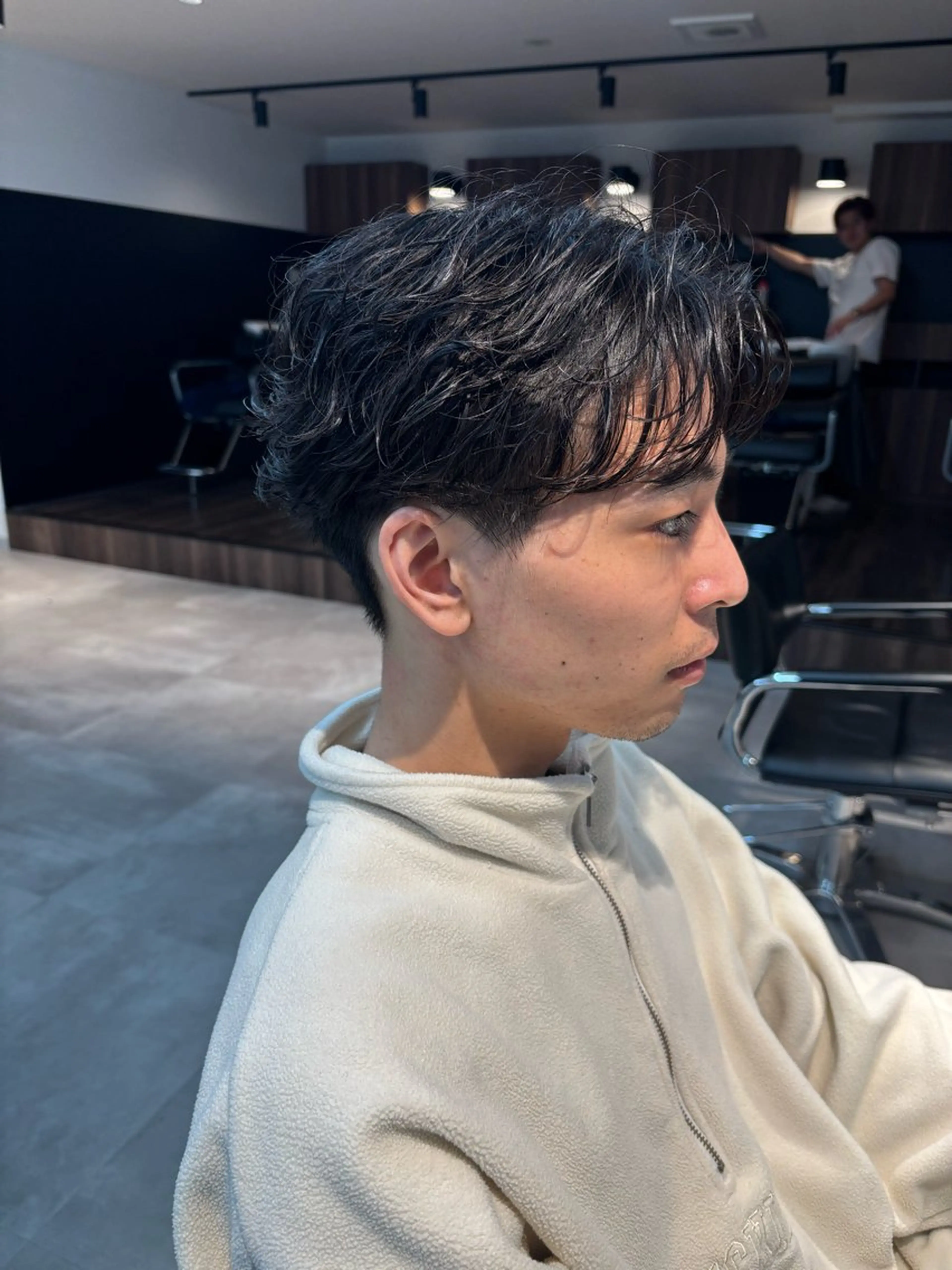 パーマ メンズ フェザーパーマ メンズパーマ カット パーマ 保立/メンズカット 千葉駅フェザーパーマのヘアスタイル