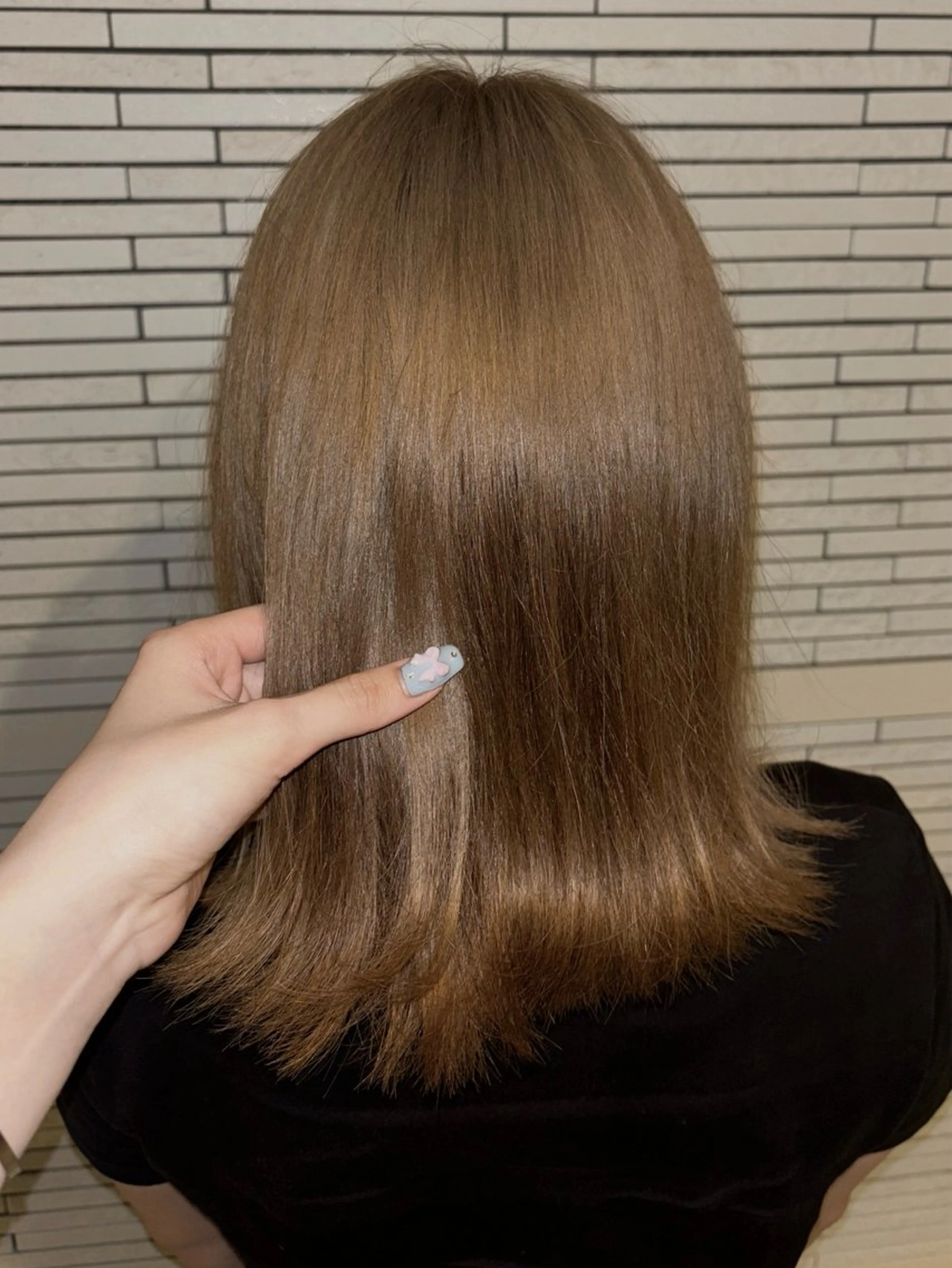 ミディアム ヘアカラー トリートメント Fukuma Karinのヘアスタイル