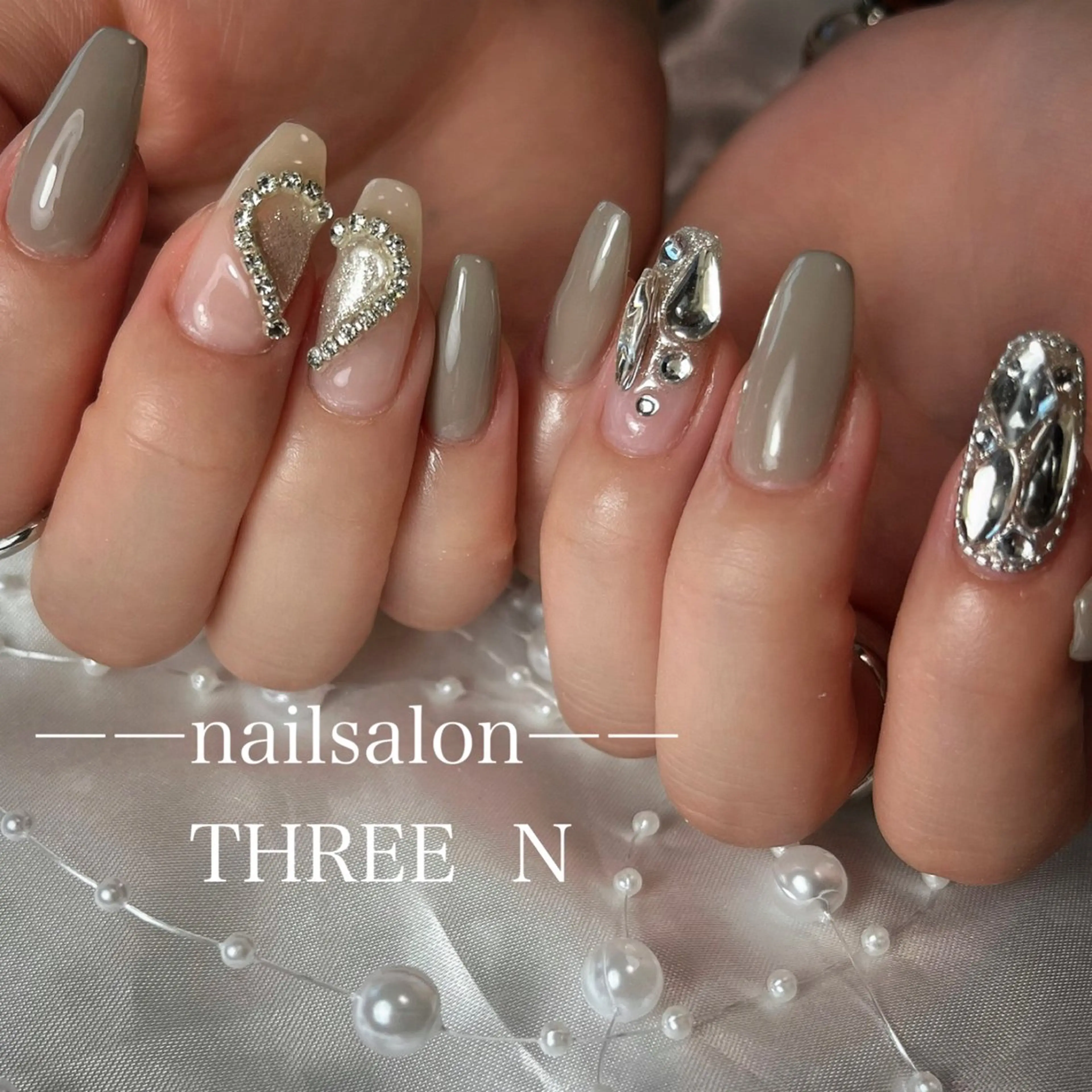 ネイル ハンドネイル Nail Salon THREE  Nのネイルデザイン