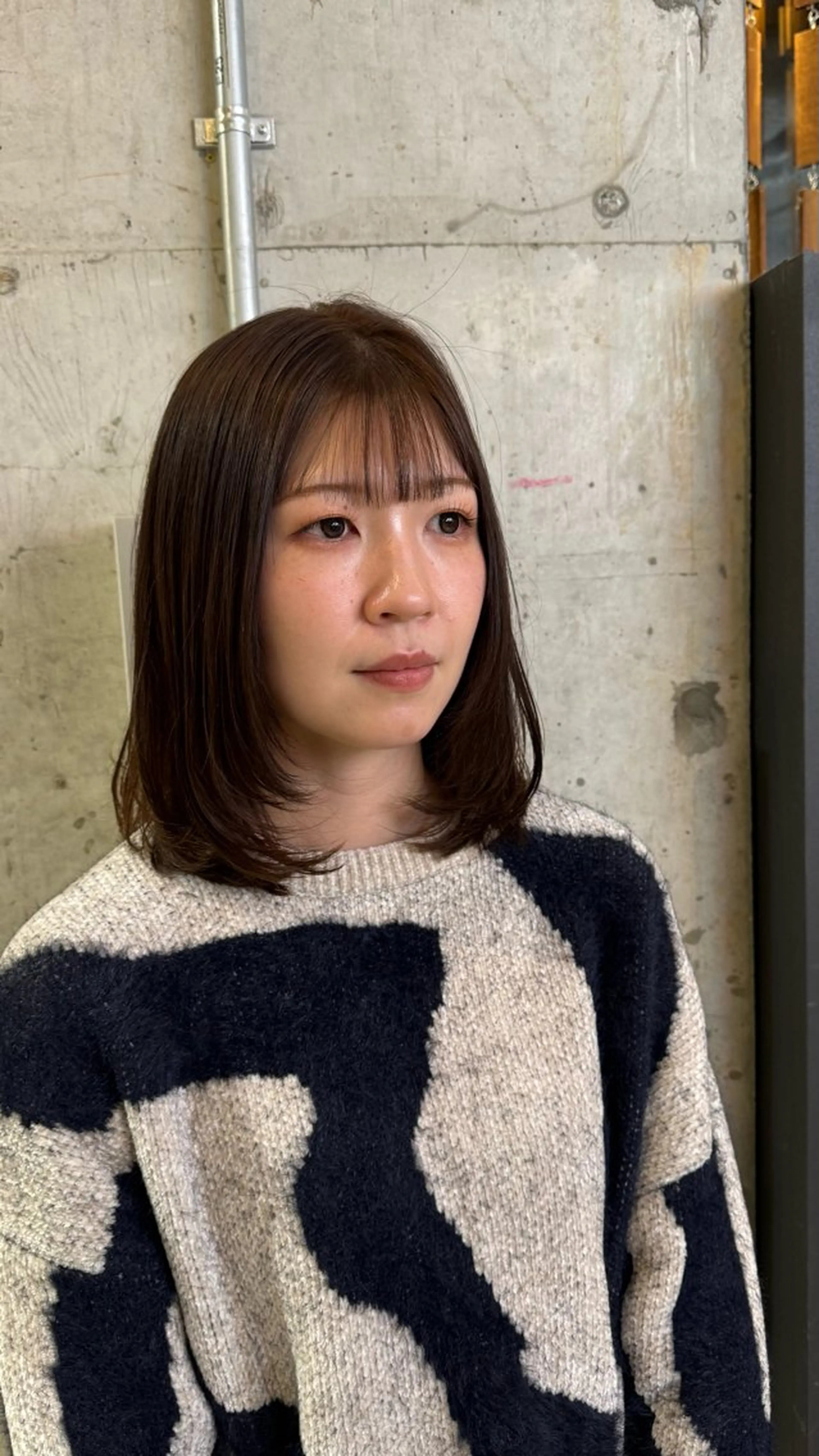 セミロング ヘアカラー 縮毛矯正 三好 祐希 #似合わせ#髪質改善のヘアスタイル