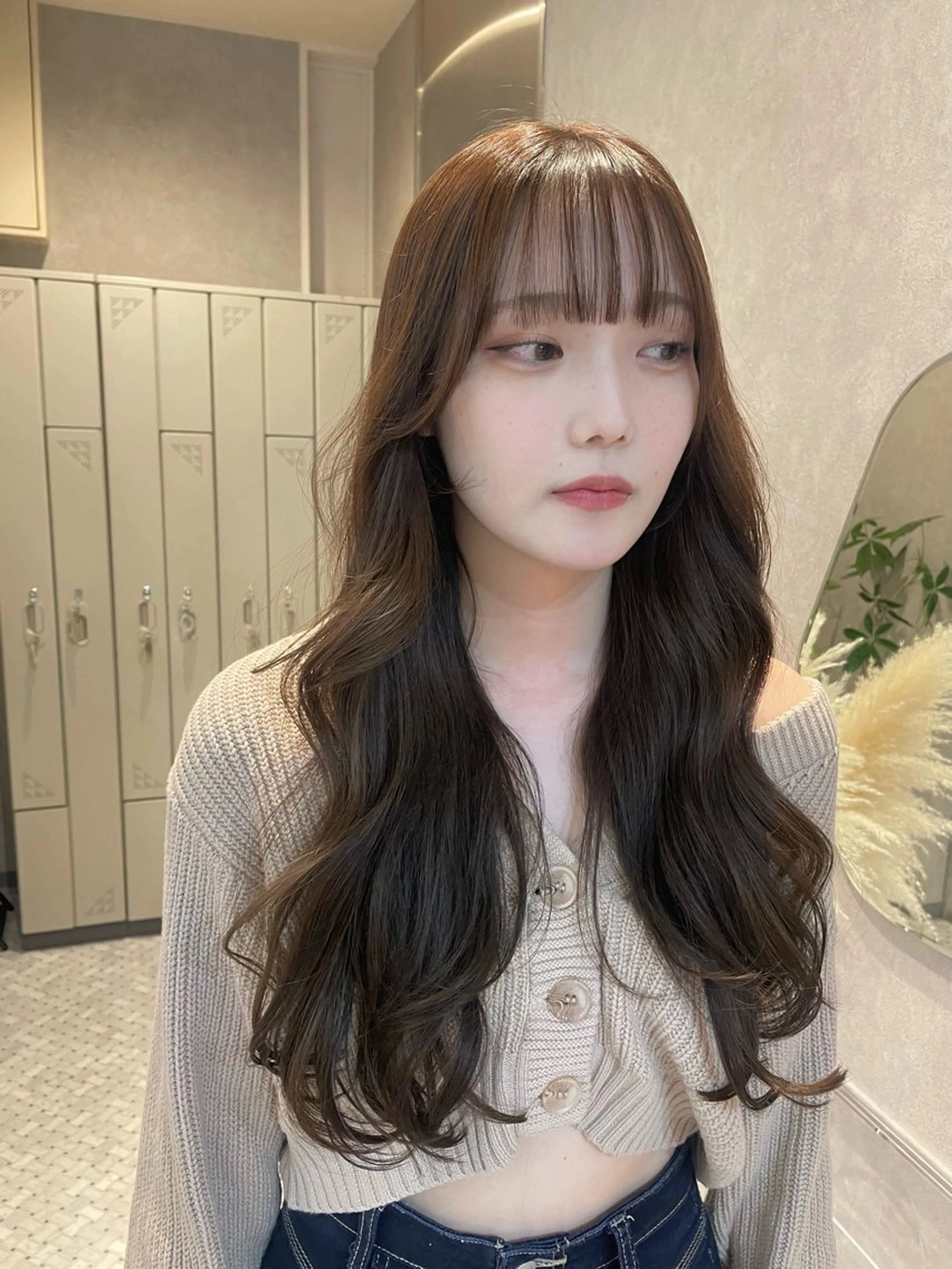 ロング 女性スタイリスト専門サロン Zina 天神西通り所属・艶髪韓国ヘア MANAMI🎀のヘアスタイル