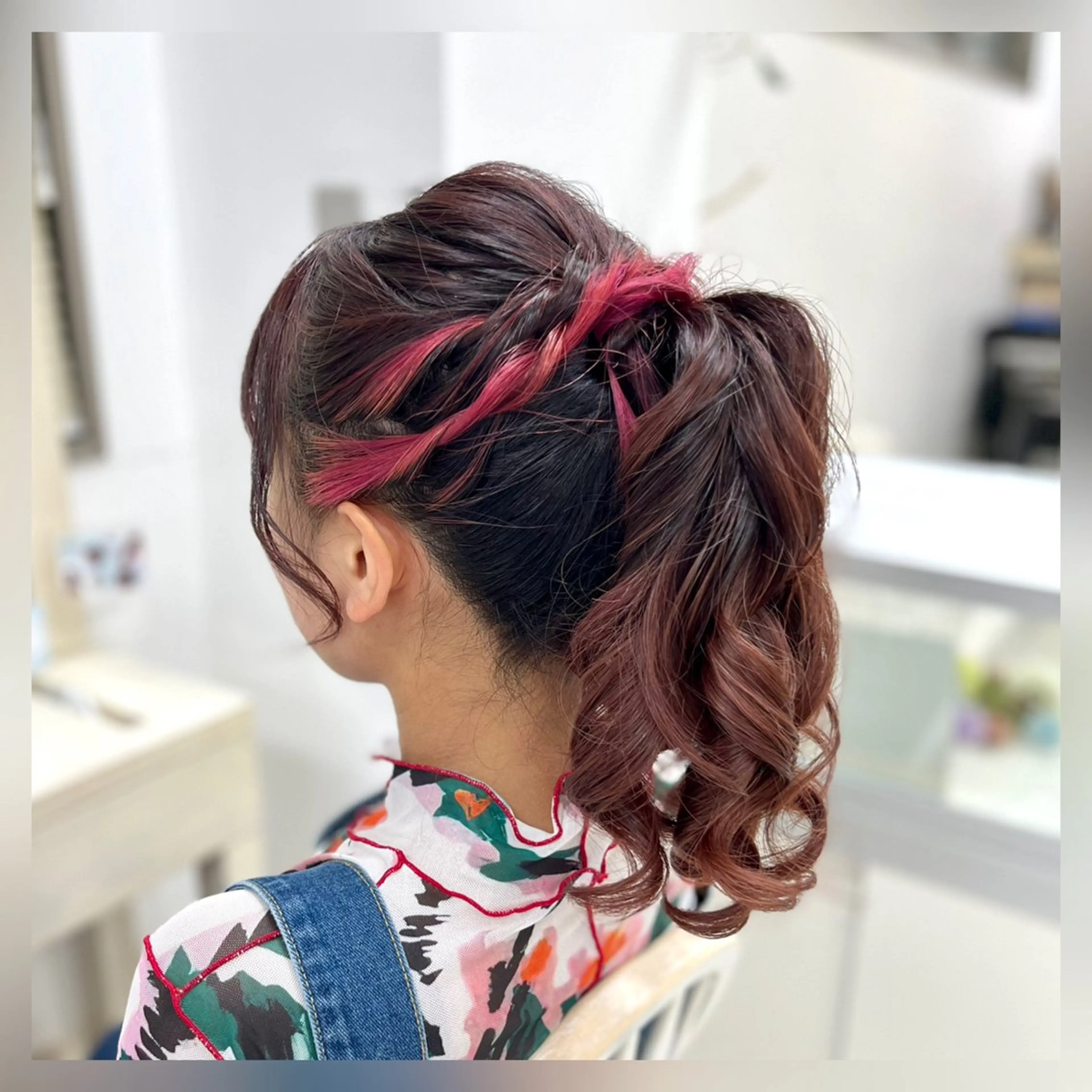 ヘアアレンジ ポニーテール 似合わせヘアメイク 💐オダギリチアキのヘアスタイル
