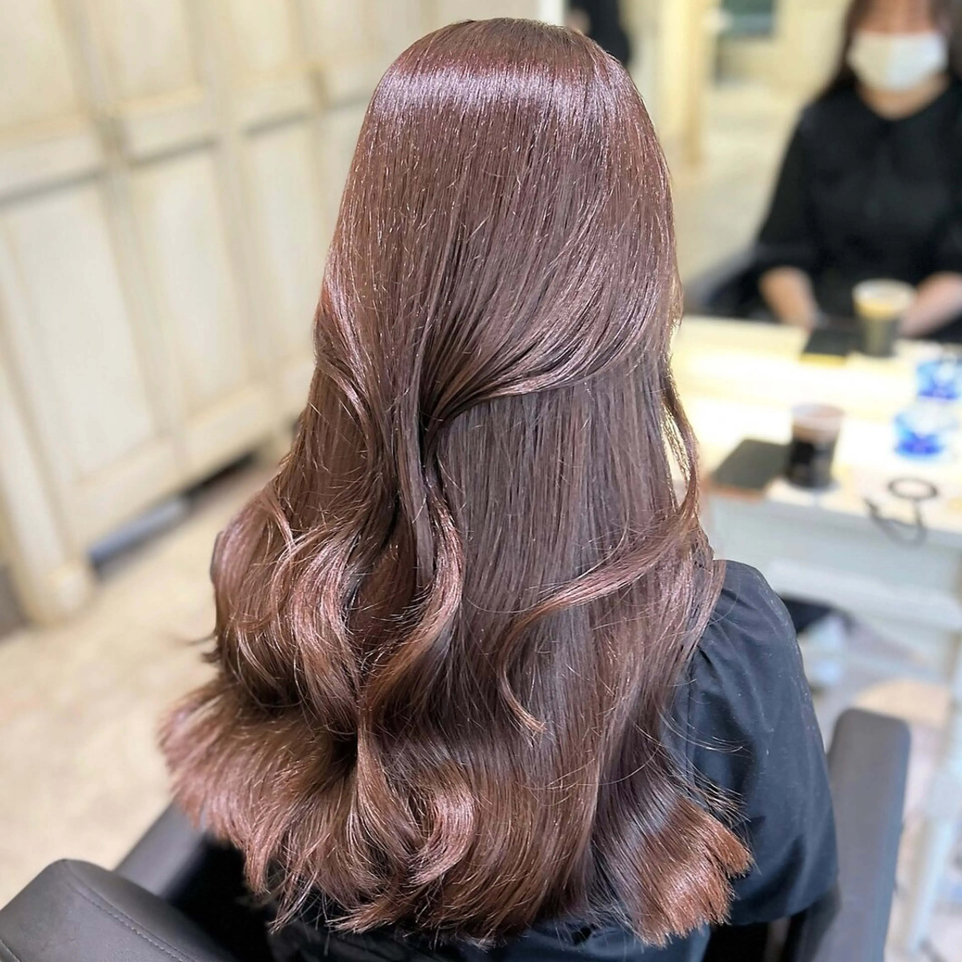 ロング カラー ブラウンカラー ピンクカラー ピンクブラウン 💖ブリーチ/暖色 𝐘𝐮𝐢💖のヘアスタイル