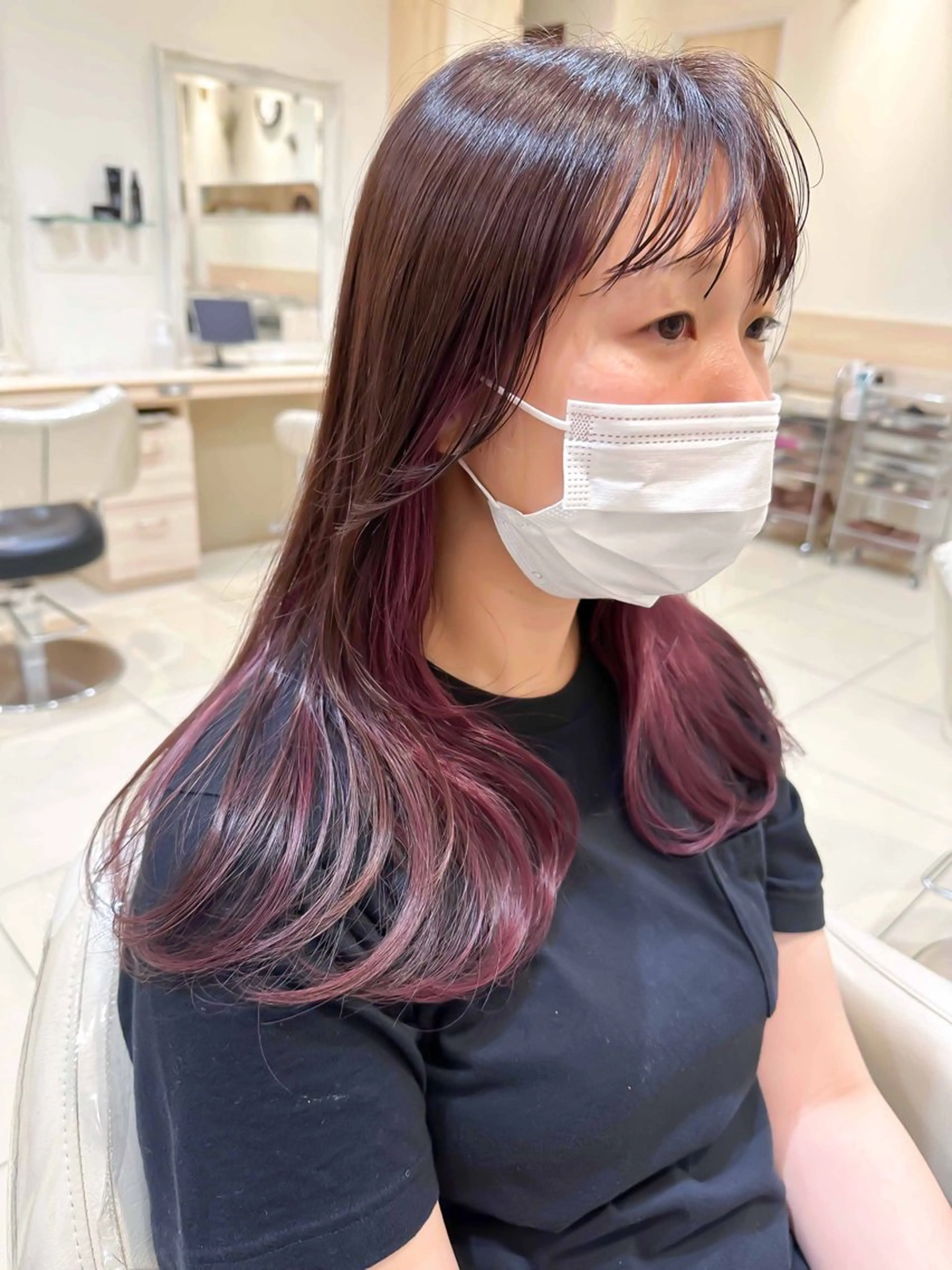 ロング カラー 内田 敦士のヘアスタイル