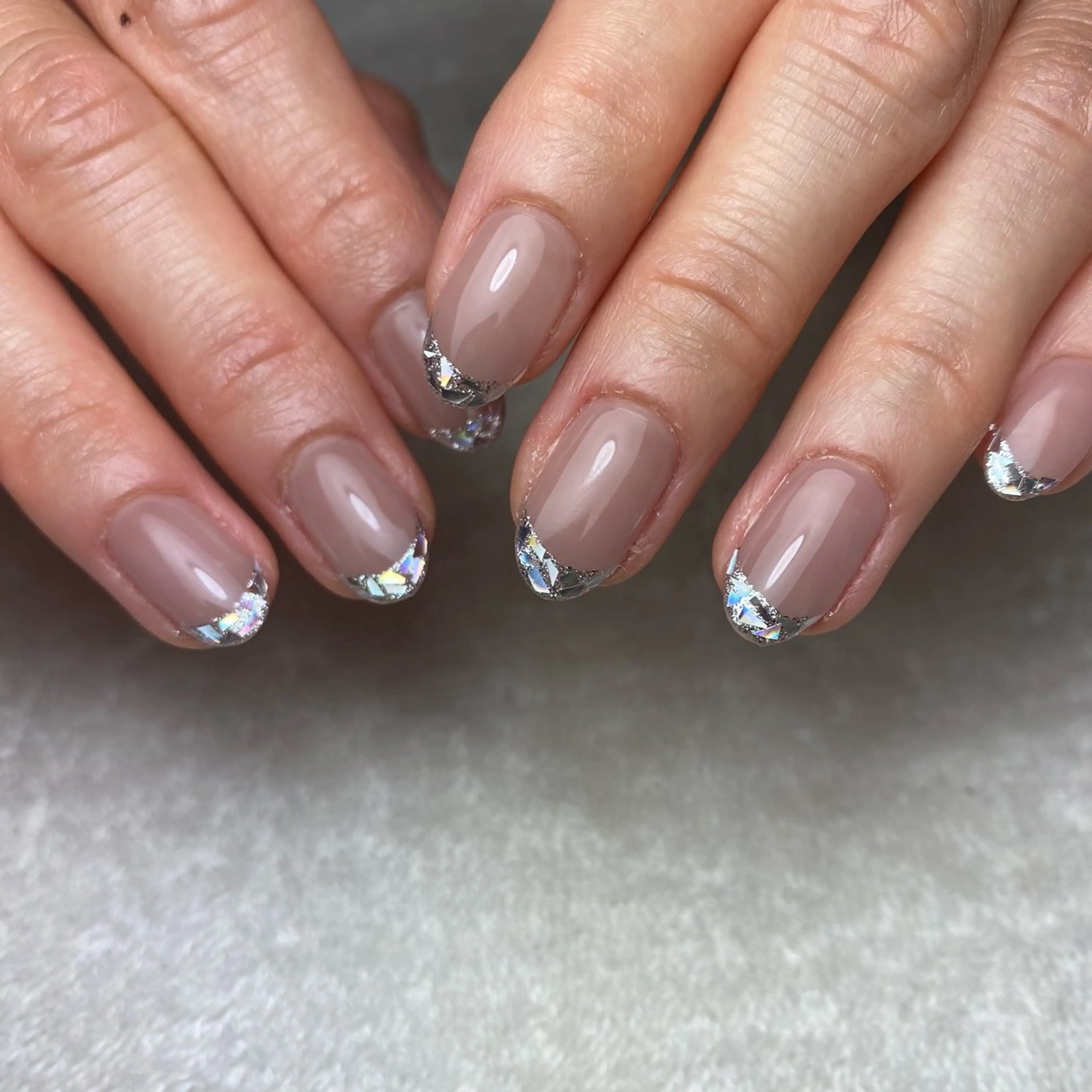 ネイル フレンチネイル ガラスフレンチ COCO+所属・COCO +のエステ・リラクイメージ