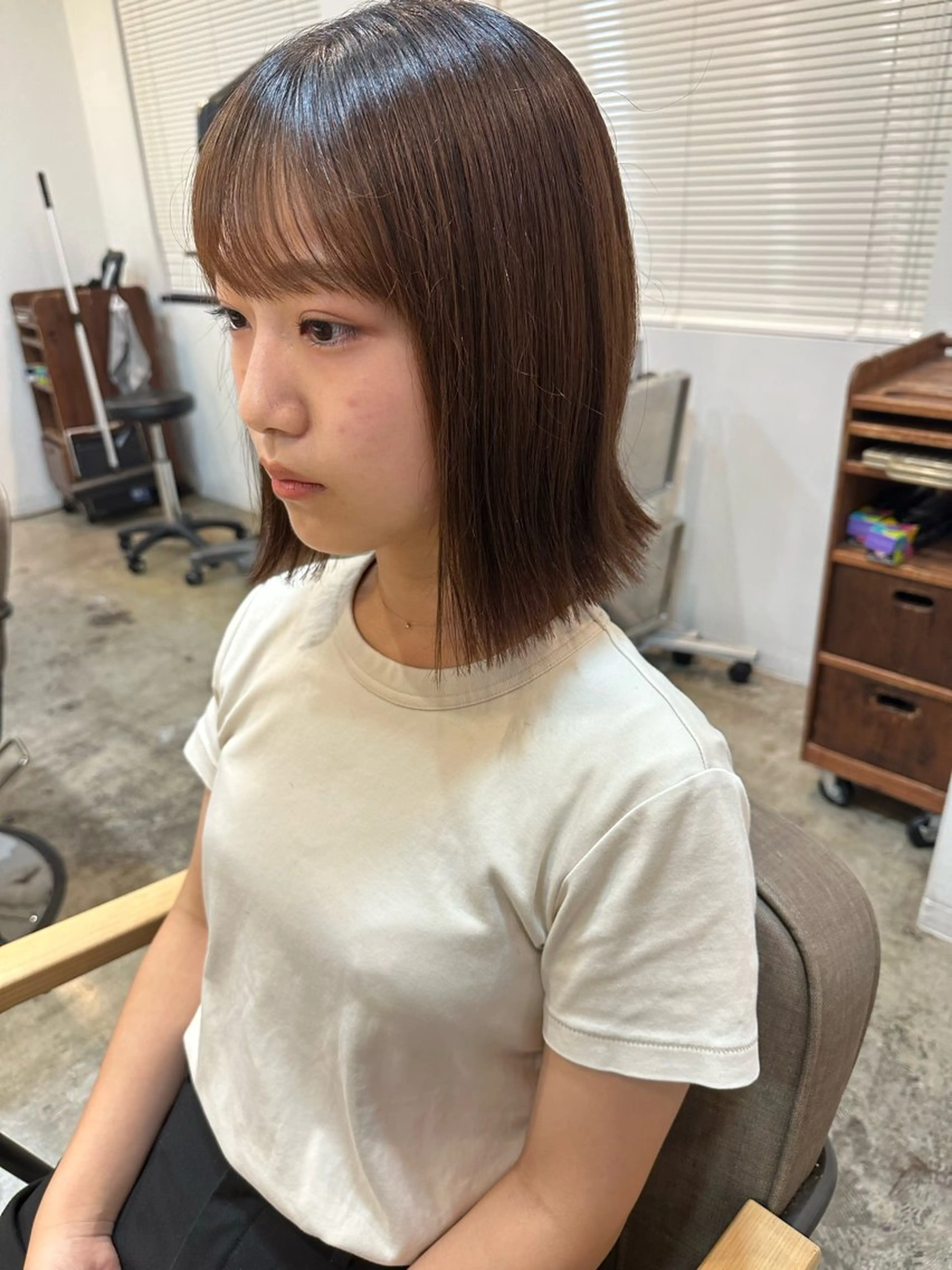ミディアム ボブ 外ハネヘア ボブ特化美容師 /荒井悠葵のヘアスタイル