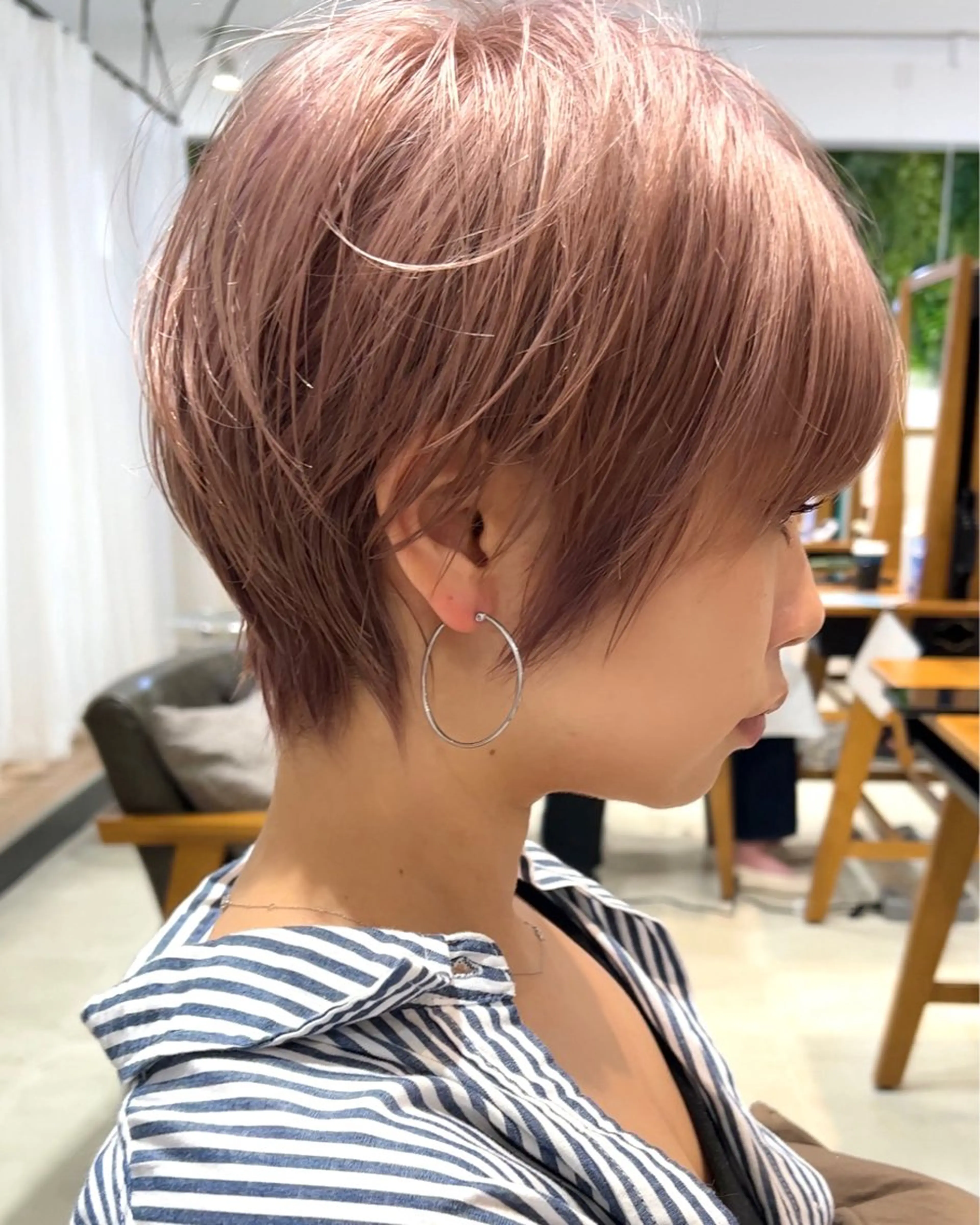 ショート カラー 【韓国　レイヤー 髪質改善✨】かずのヘアスタイル