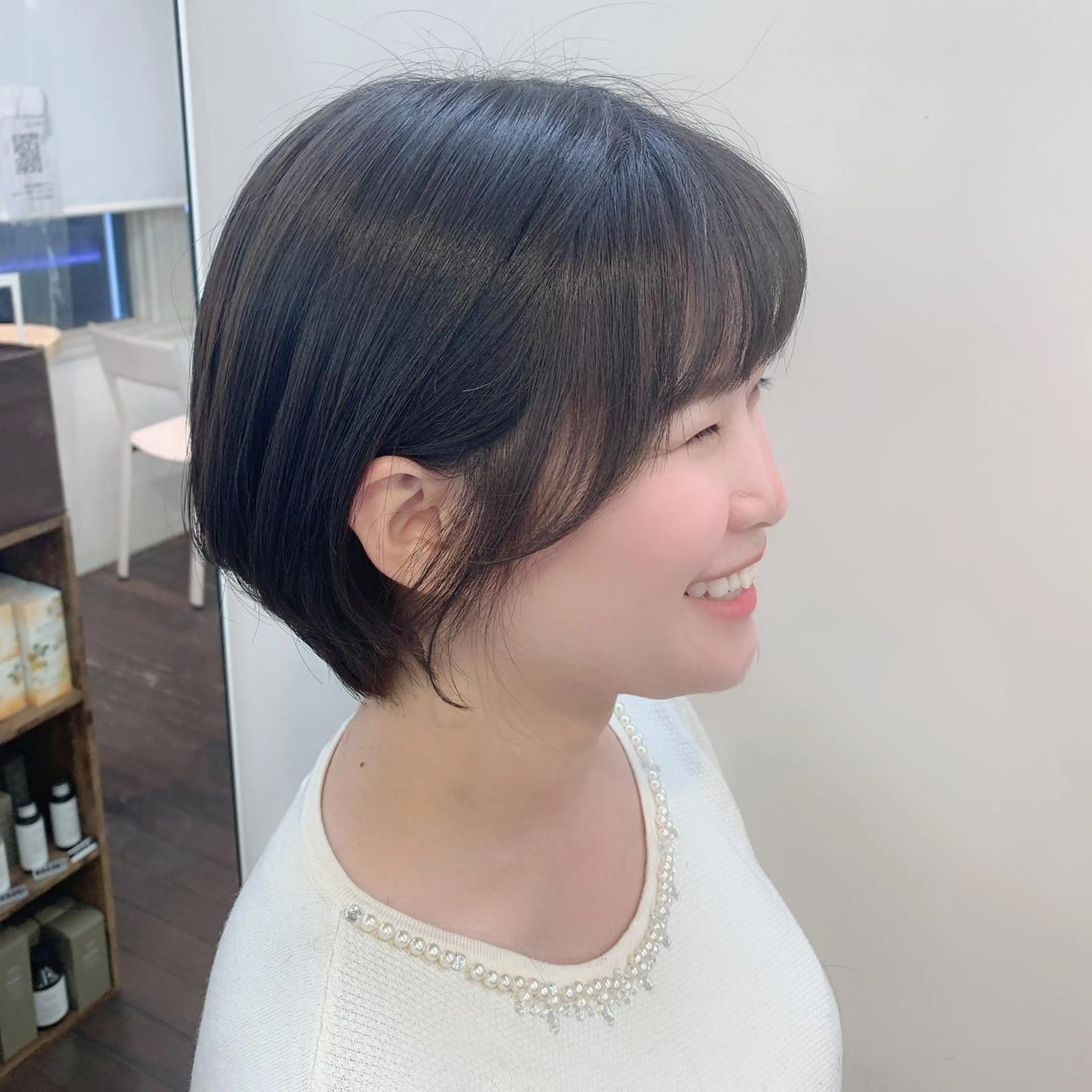 ショート GO TODAY シェアサロン 銀座Arc店所属・デジタルパーマ🫧 韓国風ヘア🫧サクラのヘアスタイル