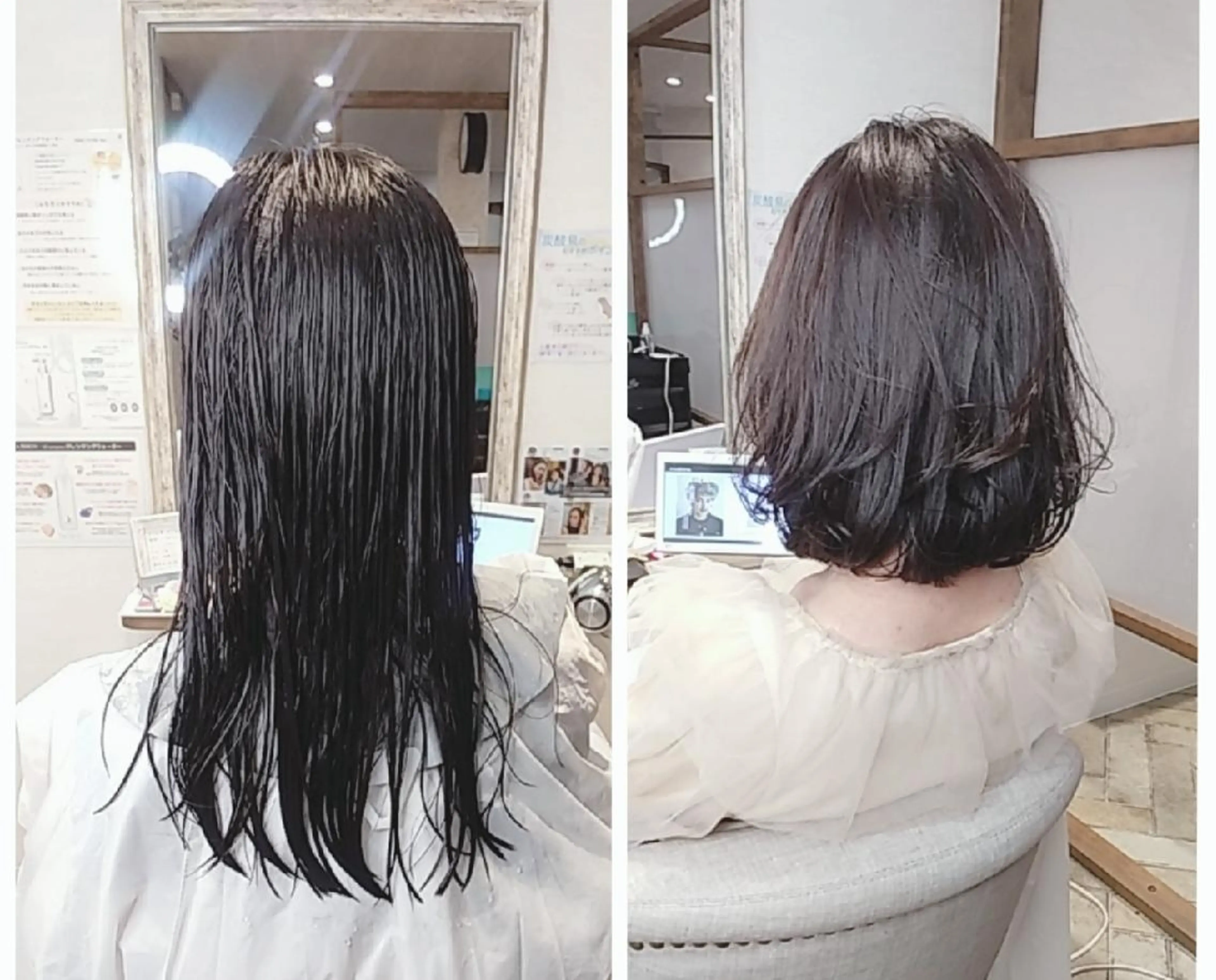 セミロング ボブ 長めボブ ponte福岡西店所属・kijima ricoのヘアスタイル