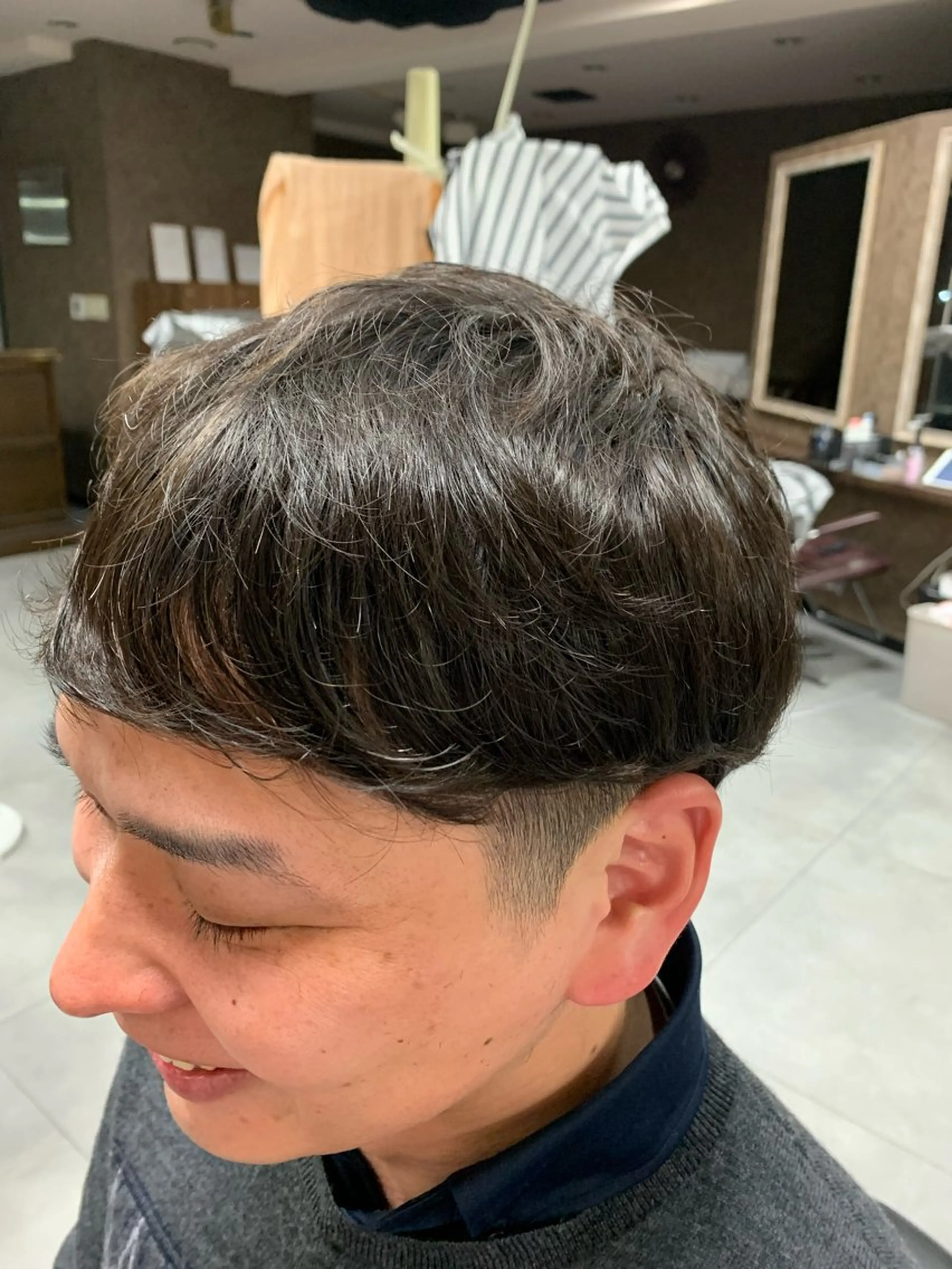 メンズ バーバーショップ涼桜新町店所属・田中大 パーマ/メンズカットのヘアスタイル