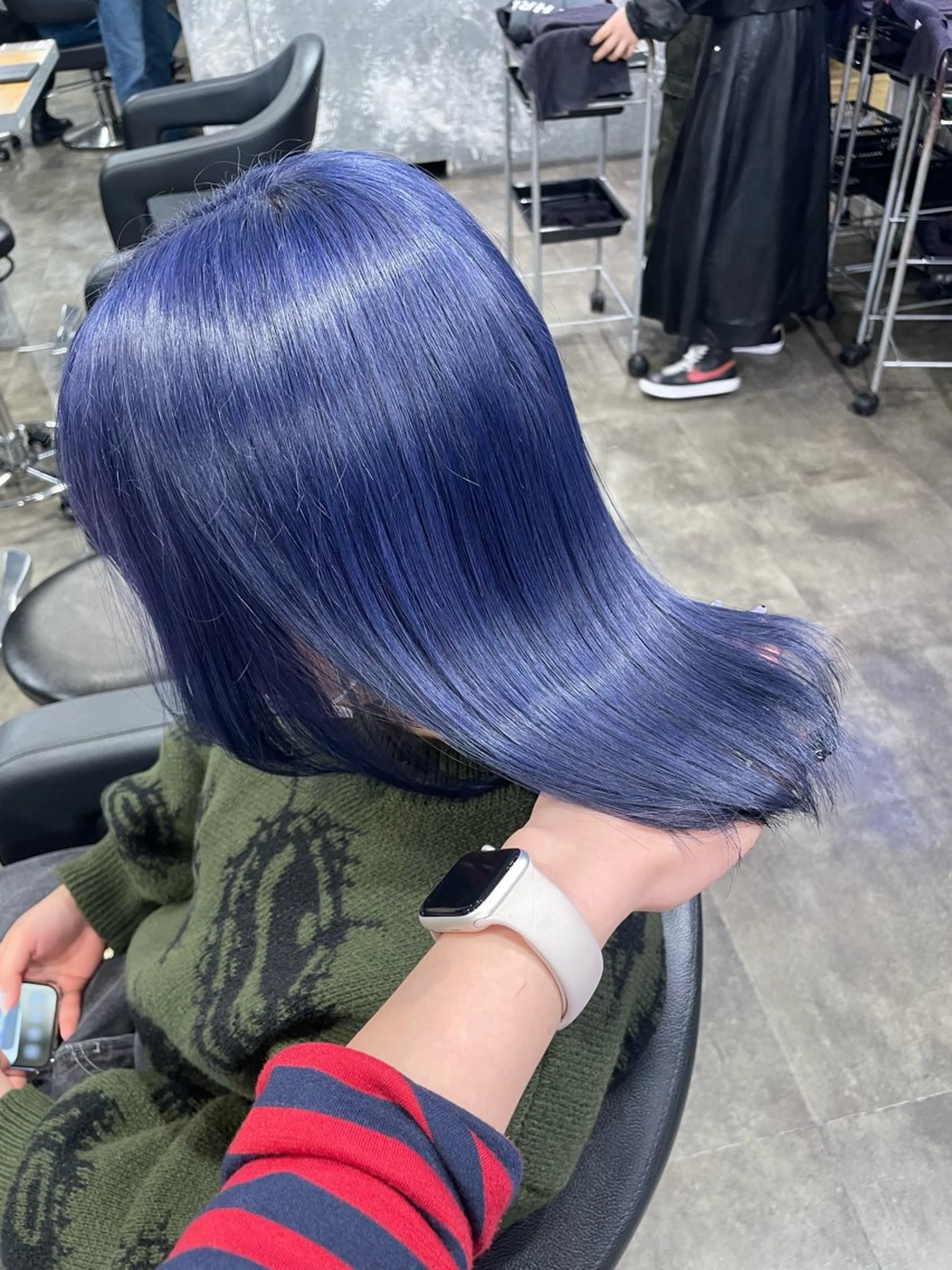 ミディアム カラー ヘアカラー ハイトーンブロンド 横浜💞ミオのヘアスタイル