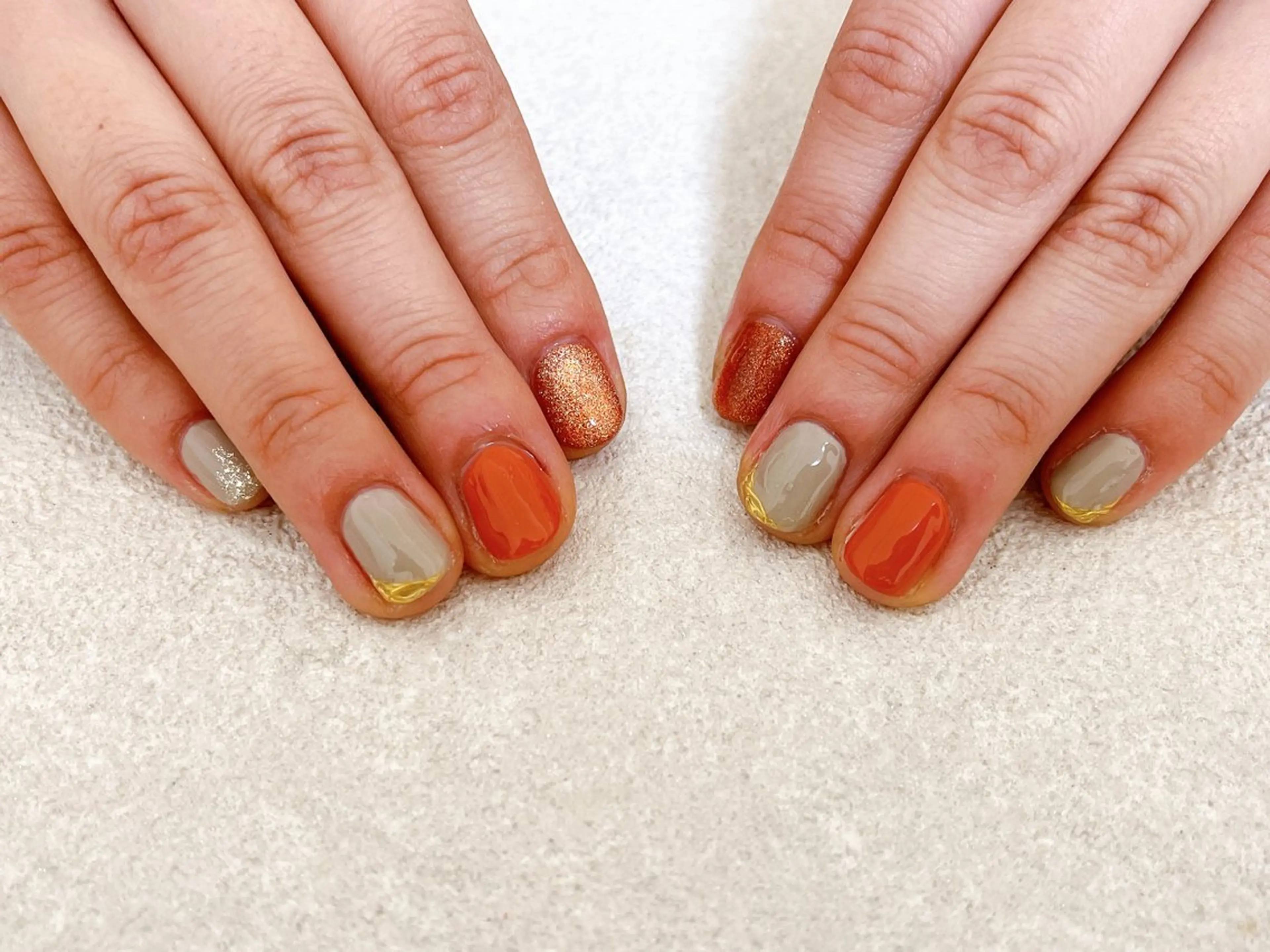 ネイル オーロラネイル フットネイル フレンチネイル ジェルネイル 韓国ネイル ハンドネイル Mogu nail 二子玉川のネイルデザイン