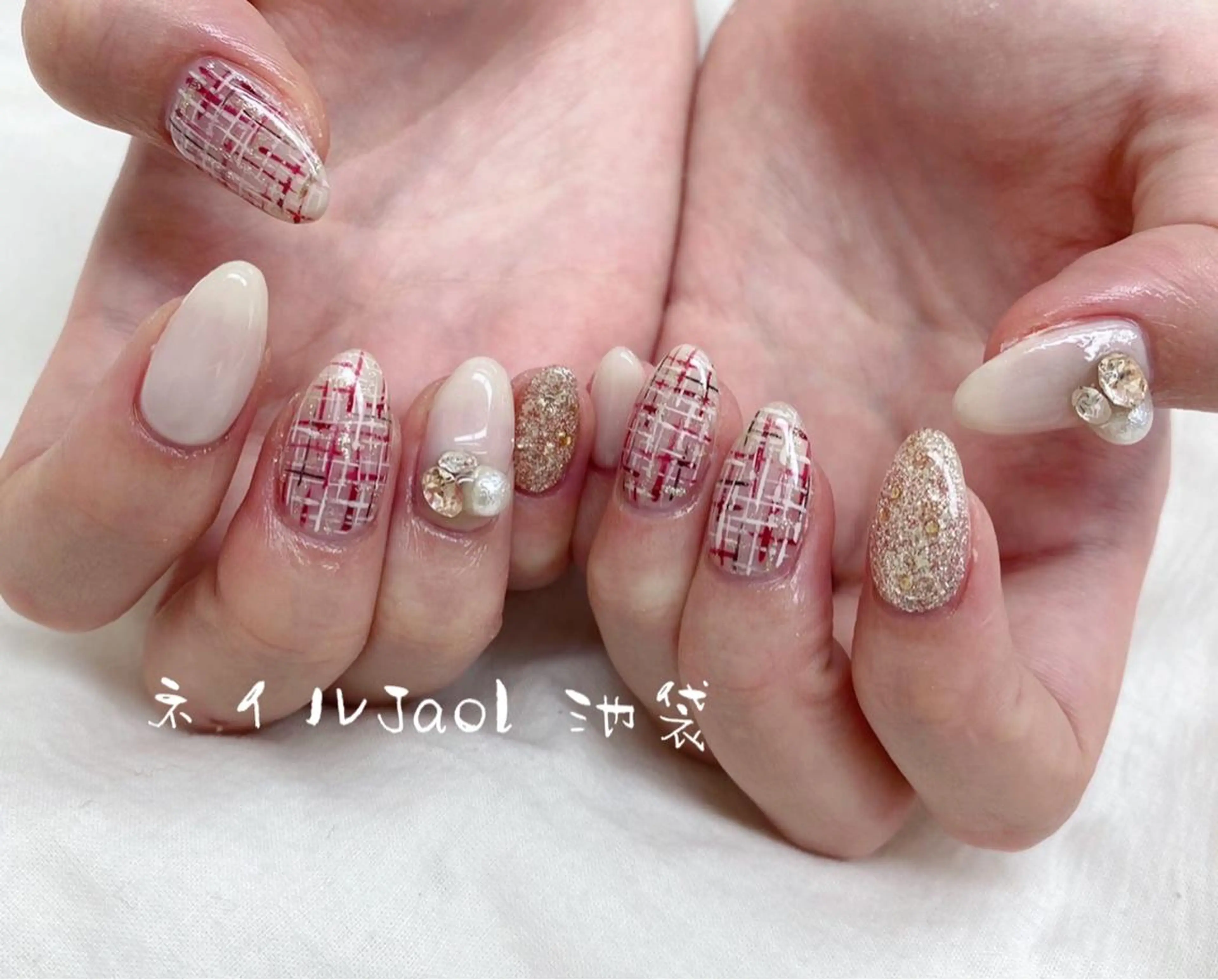 ミディアム ハンドネイル nail jaol池袋店所属・ネイルJaol 池袋のネイルデザイン