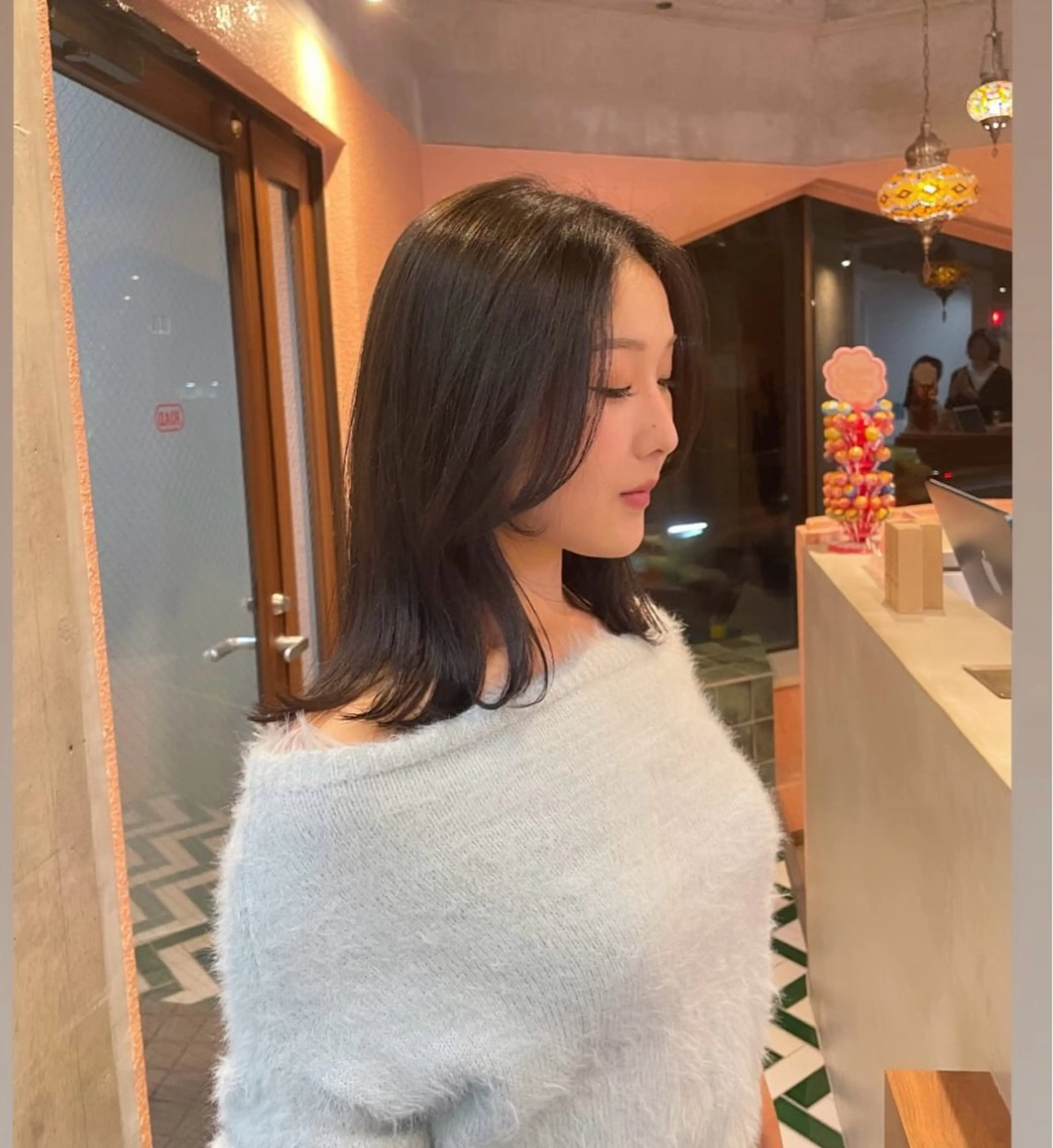 セミロング カラー 🫧カットモデル募 集中🫧momokaのヘアスタイル