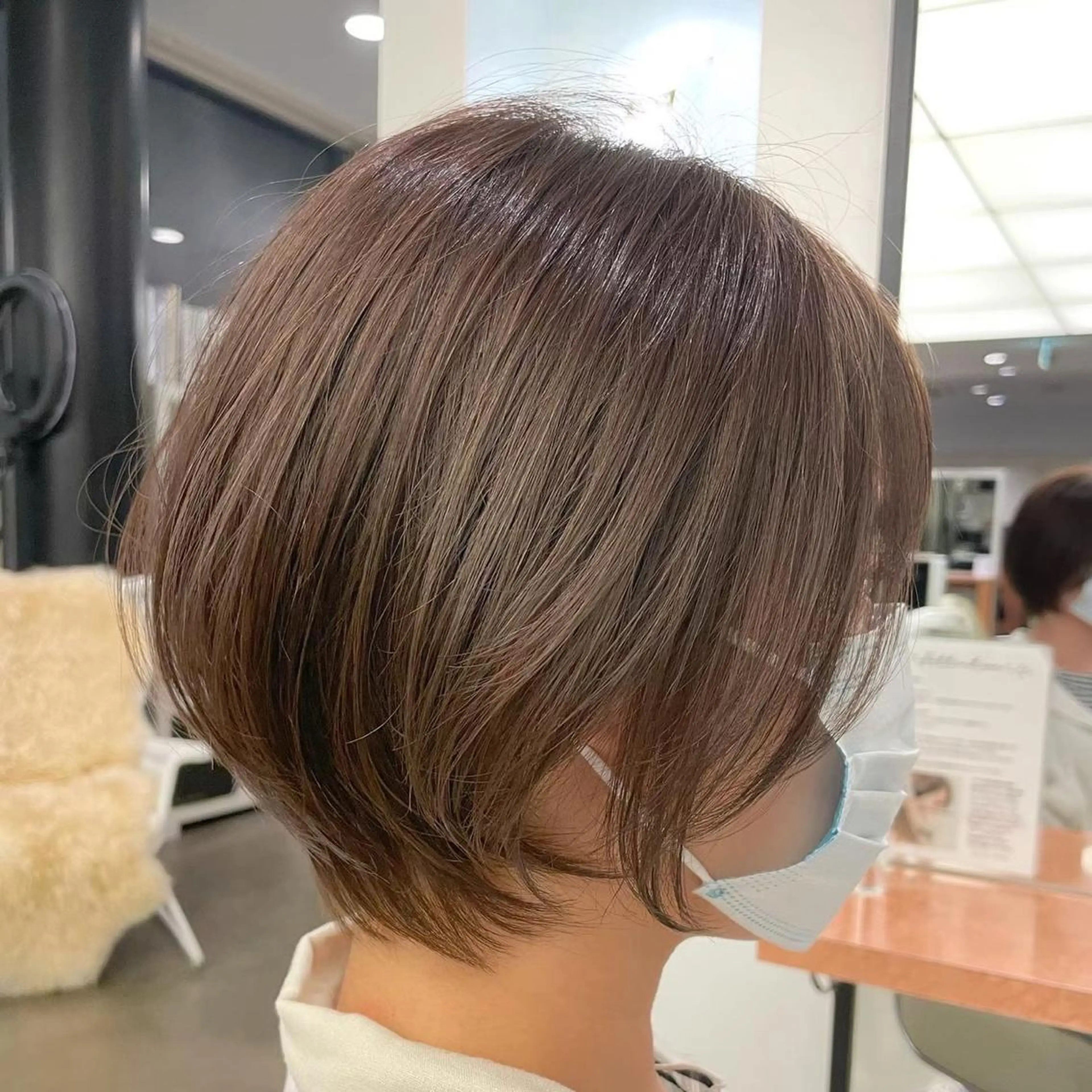 ショート 🍑まき/カット /髪質改善カラー🍑のヘアスタイル