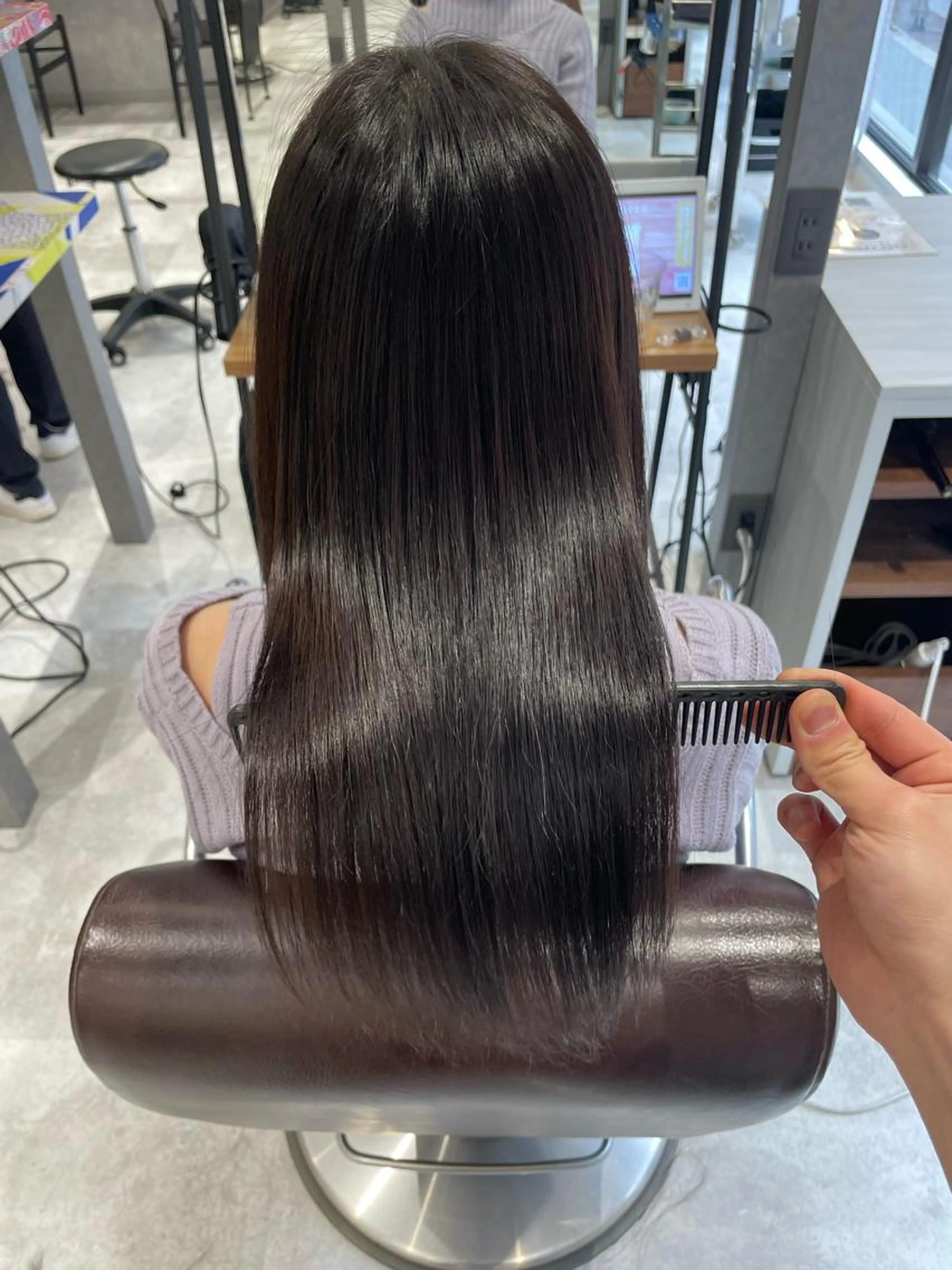カット＋髪質改善美髪縮毛矯正＋プレミアムトリートメントの写真