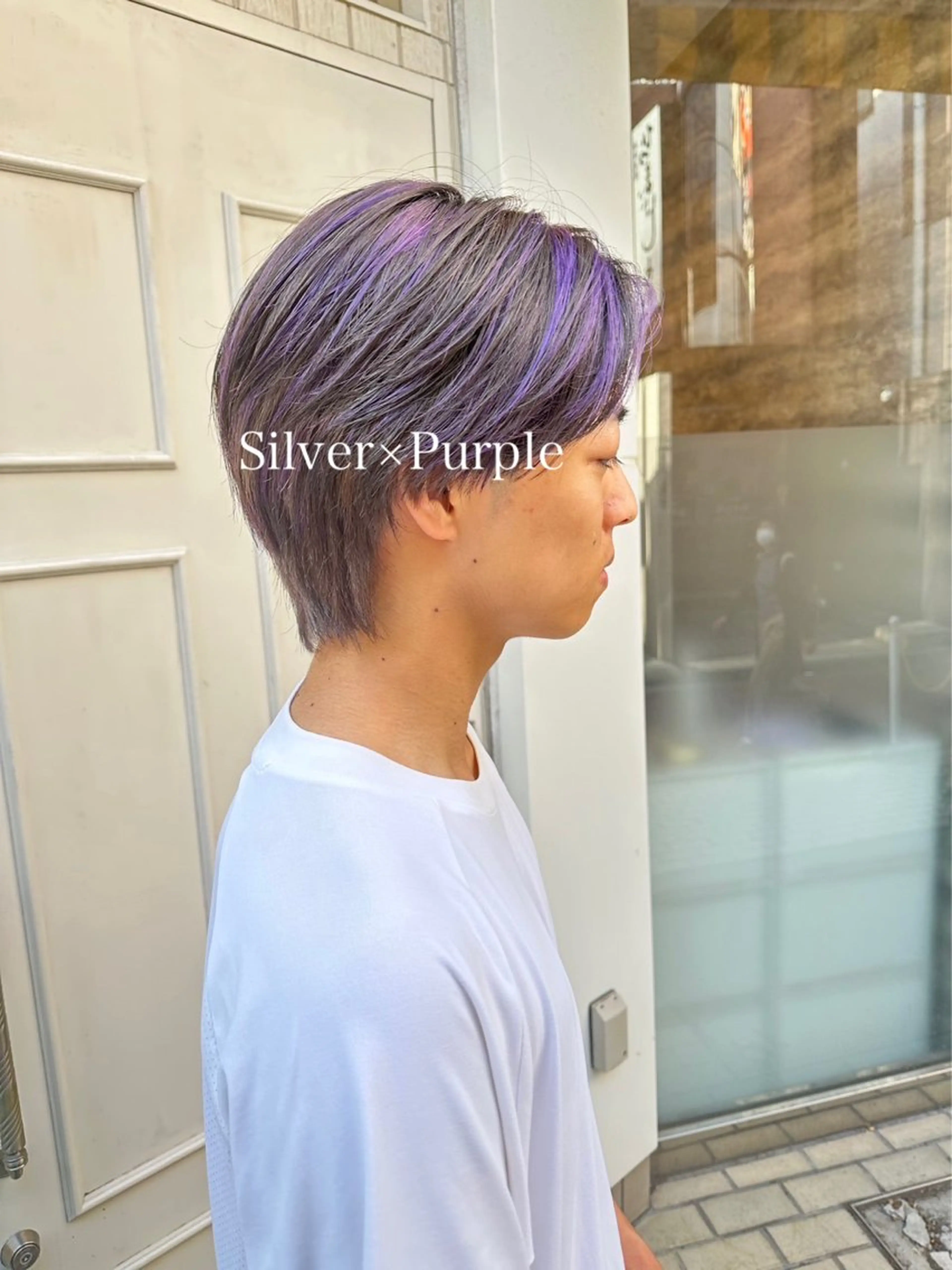 カラー メンズ メンズブリーチ メンズハイライト メンズインナーカラー メンズ韓国風 ブリーチ 💈Blanco💈 カラー&ケア🌈のヘアスタイル