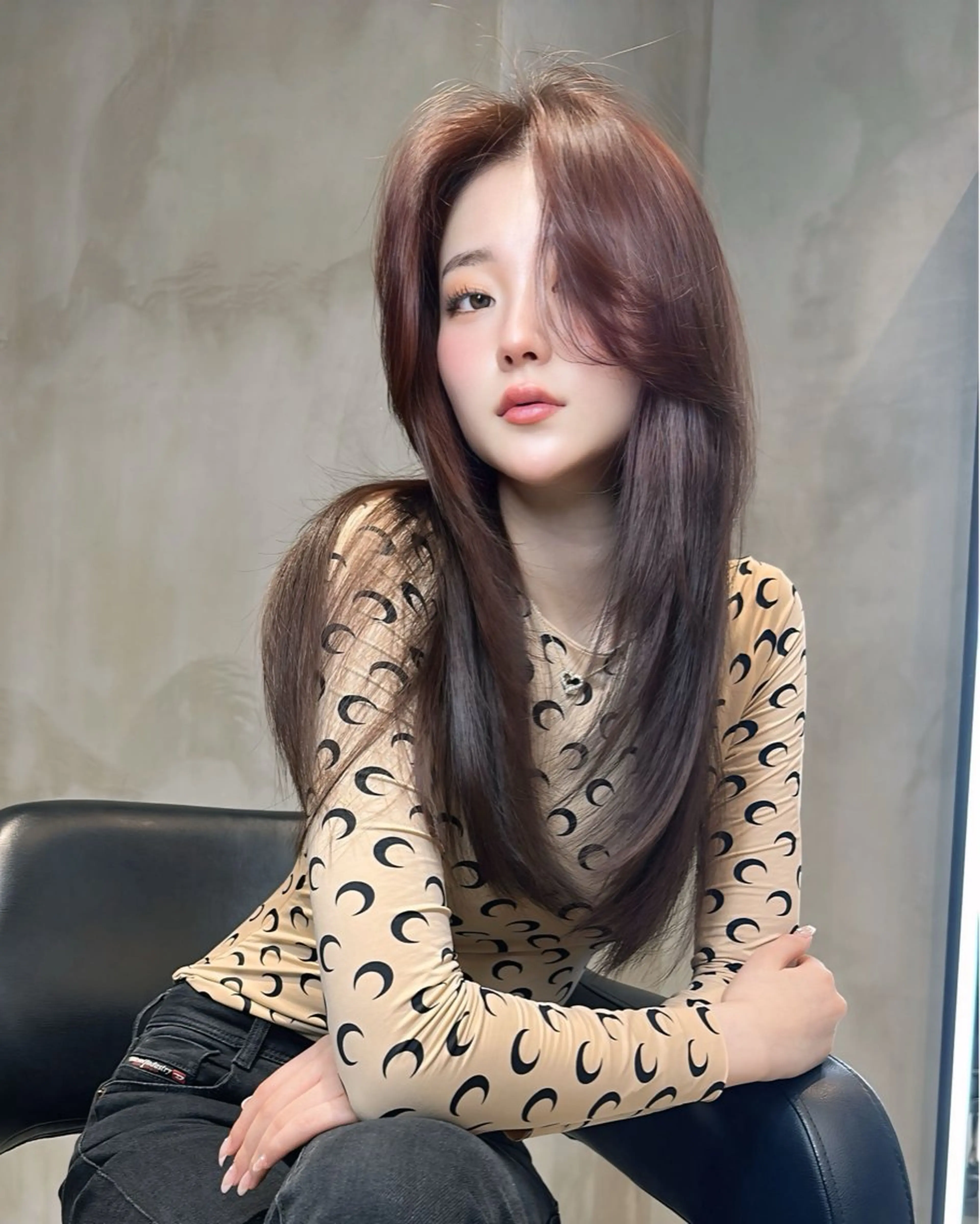 ロング カラー カット ヘアカラー トリートメント 中韓🇨🇳🇰🇷 🤍TAKAHIROのヘアスタイル