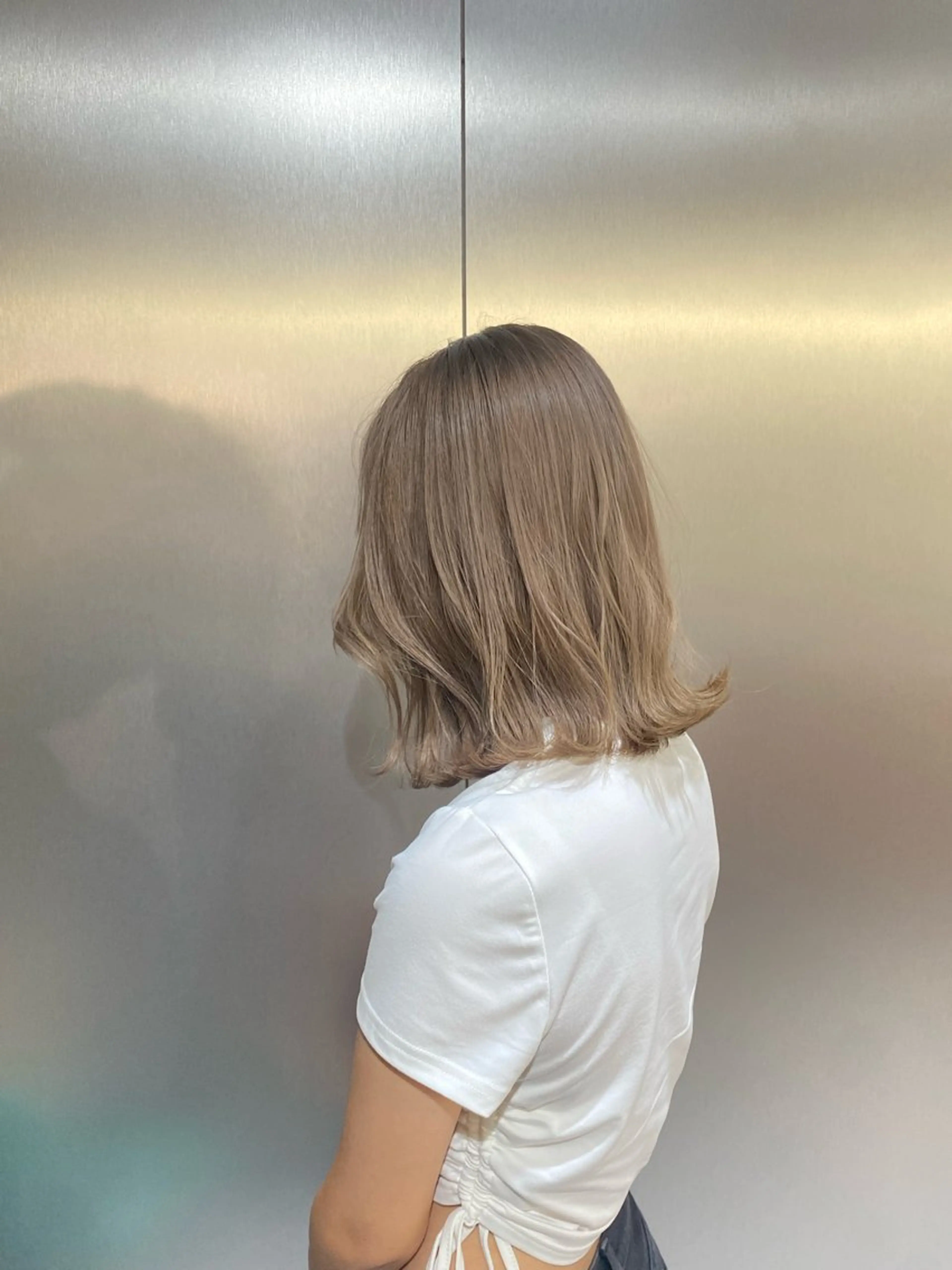 ヘアカラー トリートメント 薮本 真優のヘアスタイル