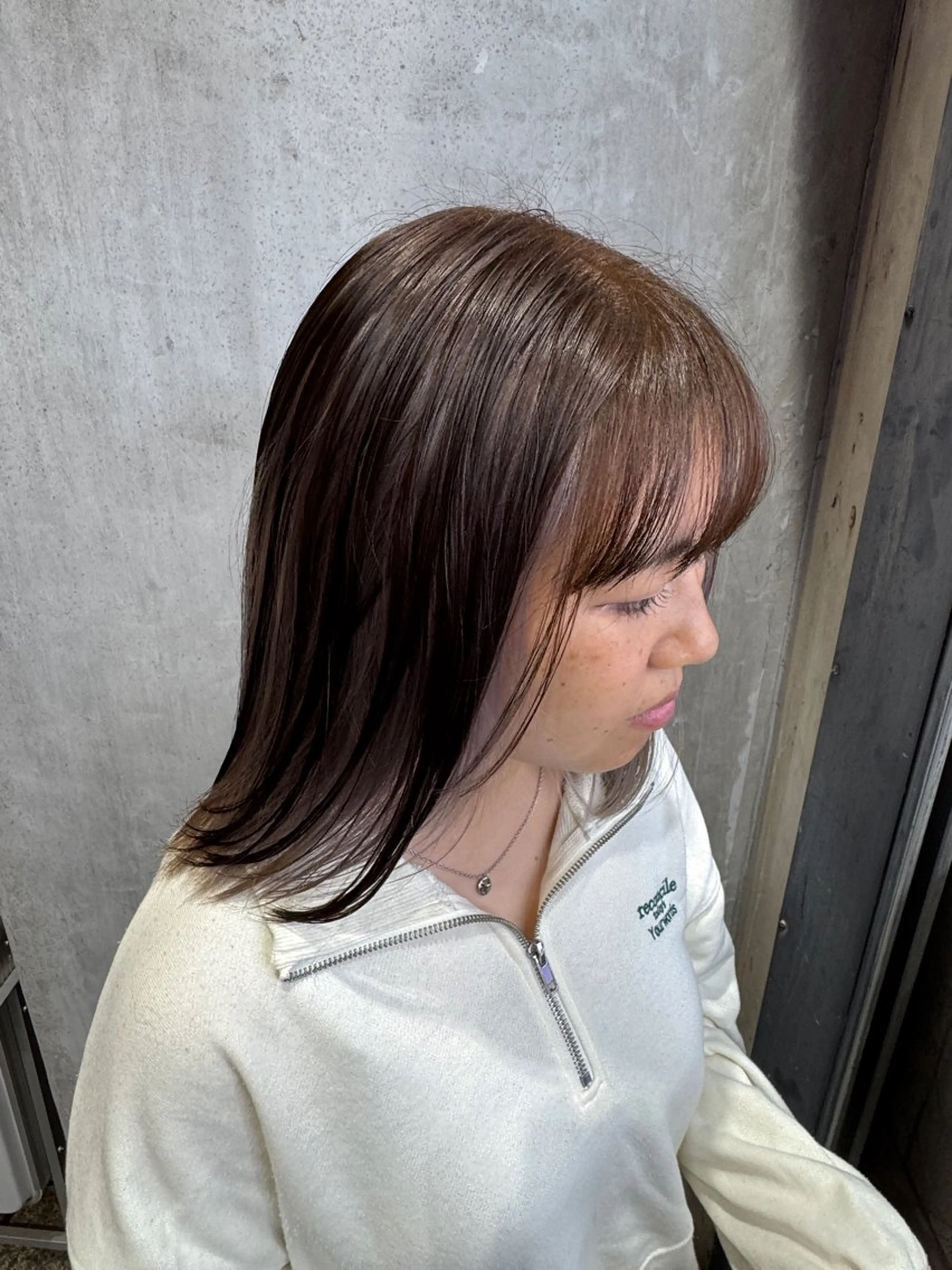 ミディアム カラー ヘアカラー 佐々木 大輔のヘアスタイル