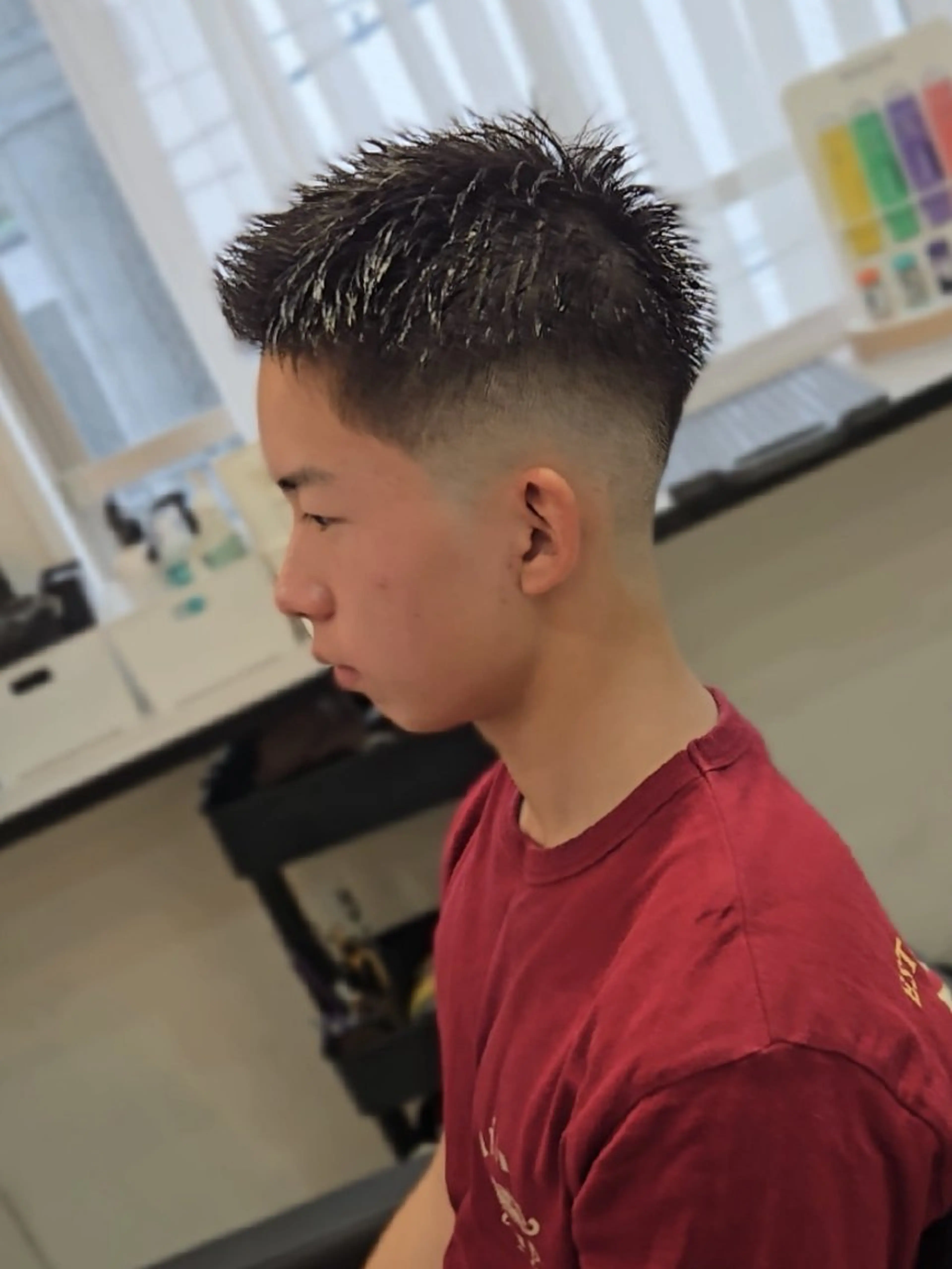 メンズ ショート フェードカット カット ヘアセット Lapis 名古屋駅前店所属・LEN名古屋/パーマ メンズ特化美容師のヘアスタイル