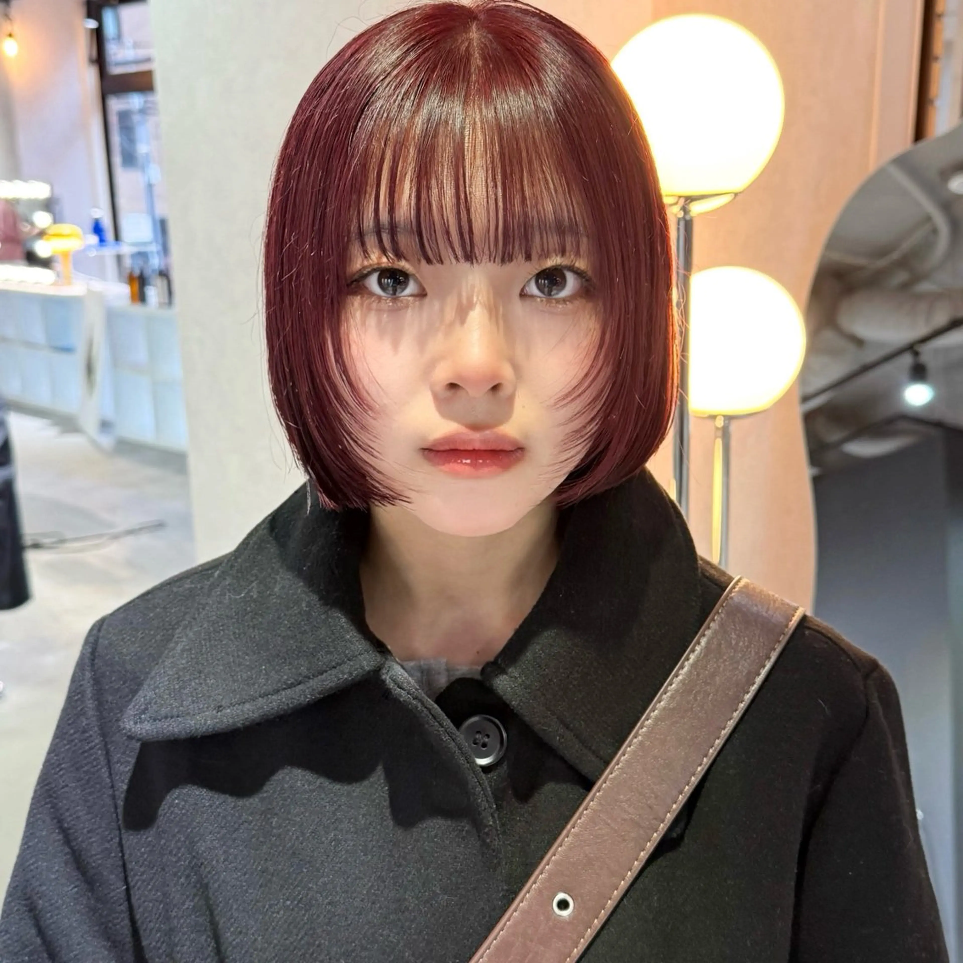 ショート カラー レッドカラー 髪質改善 レイヤーカット カット ヘアカラー レイヤー/暖色/ ミルクティー/マリアのヘアスタイル