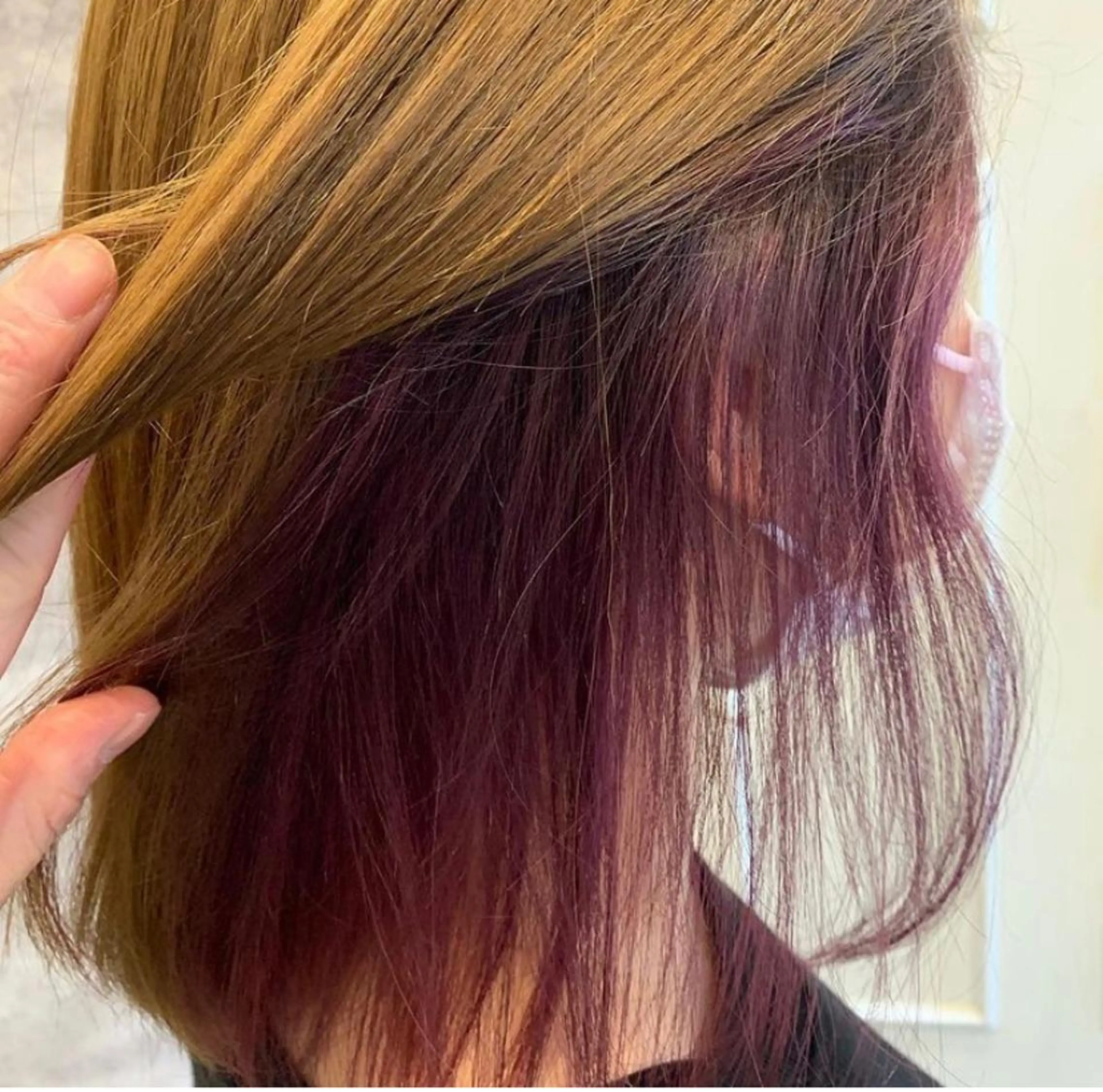 ミディアム カラー ピンクカラー バイオレットカラー 💈Blanco💈 カラー&ケア🌈のヘアスタイル