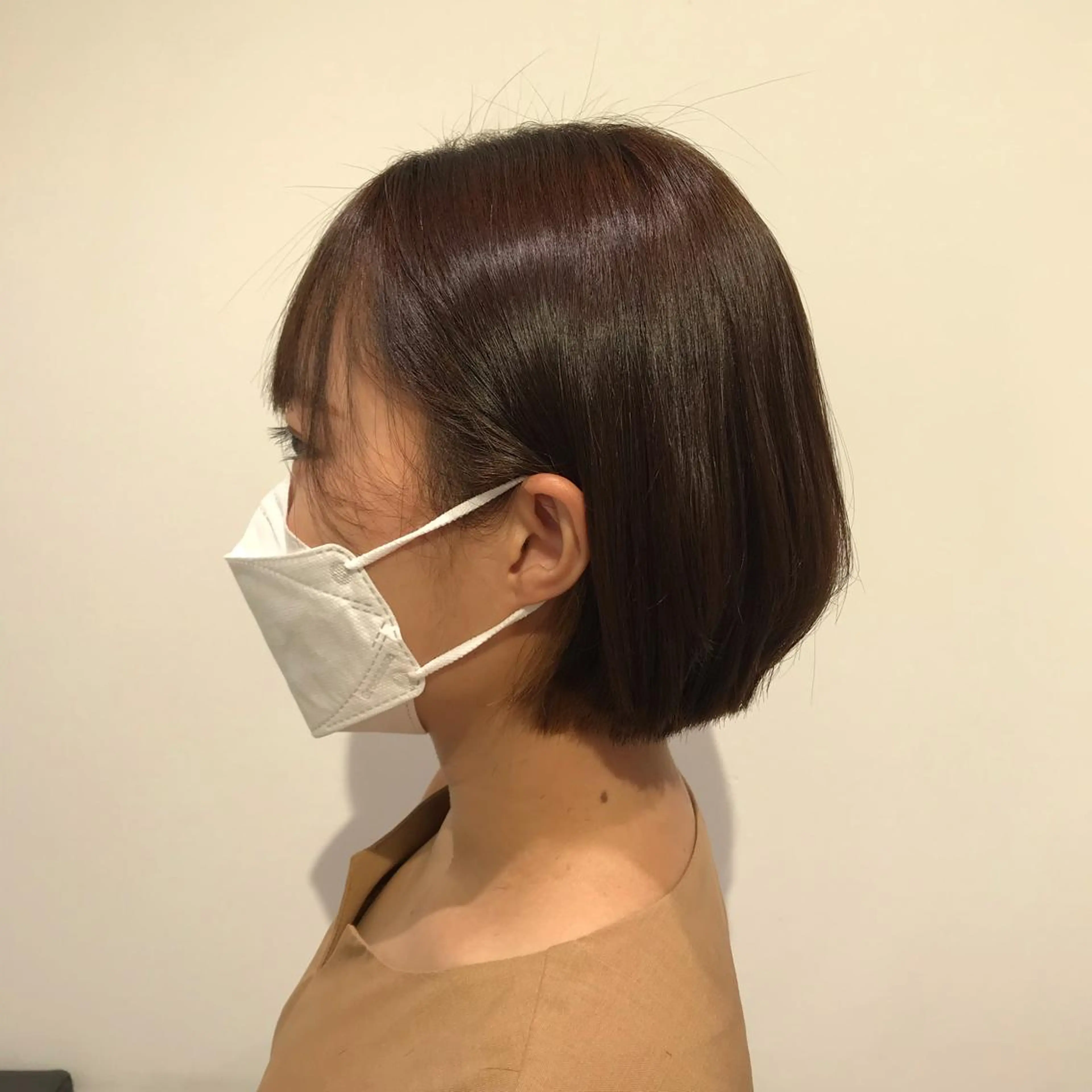 ショート パーマ ショートボブ ボブ ショートヘア 縮毛矯正 暖色カラー🌹 中山由梨のヘアスタイル