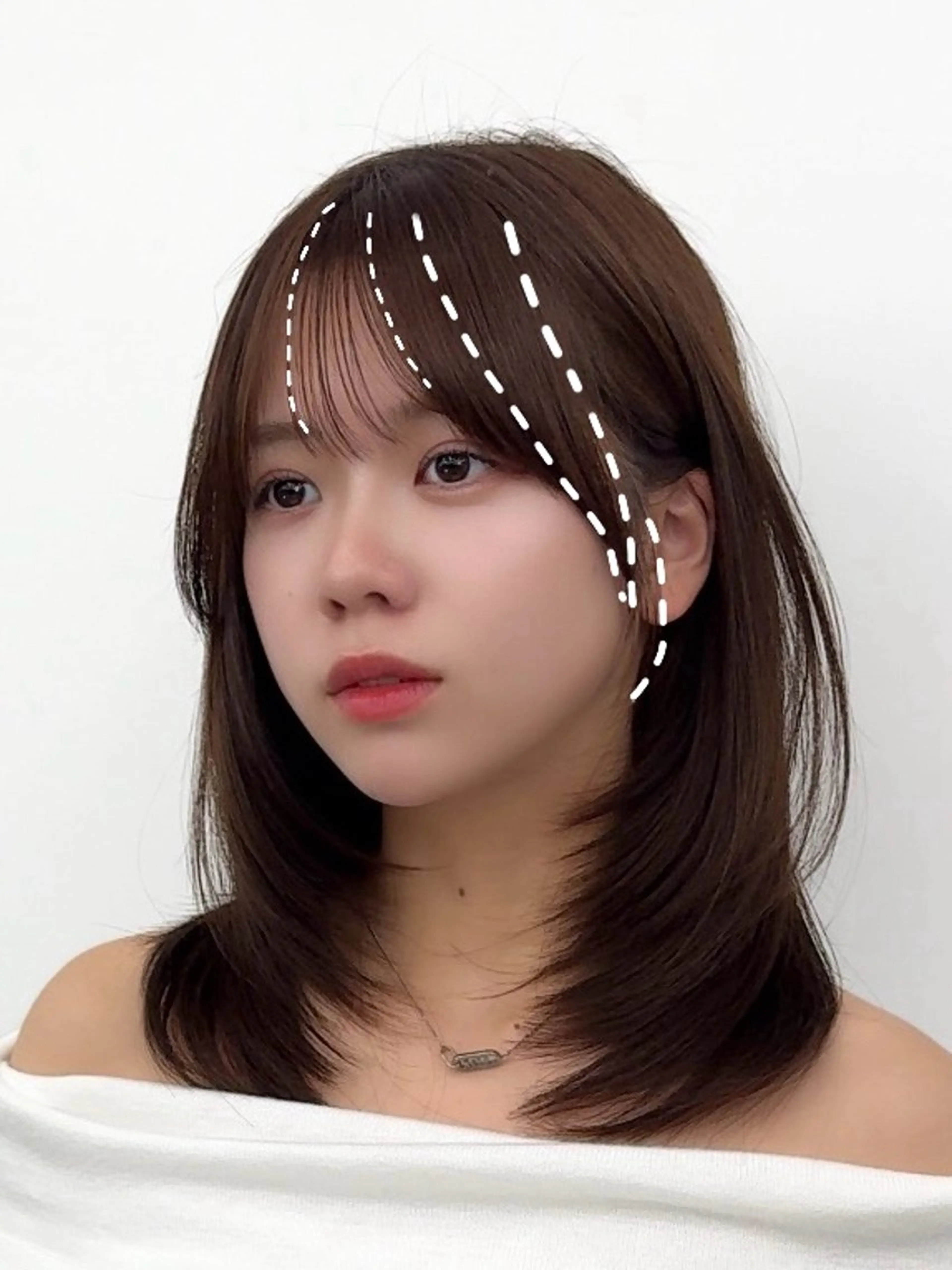 ミディアム カラー ヘアアレンジ カット ヘアカラー トリートメント 最小顔周り&レイヤー 特化/池袋/kokiのヘアスタイル