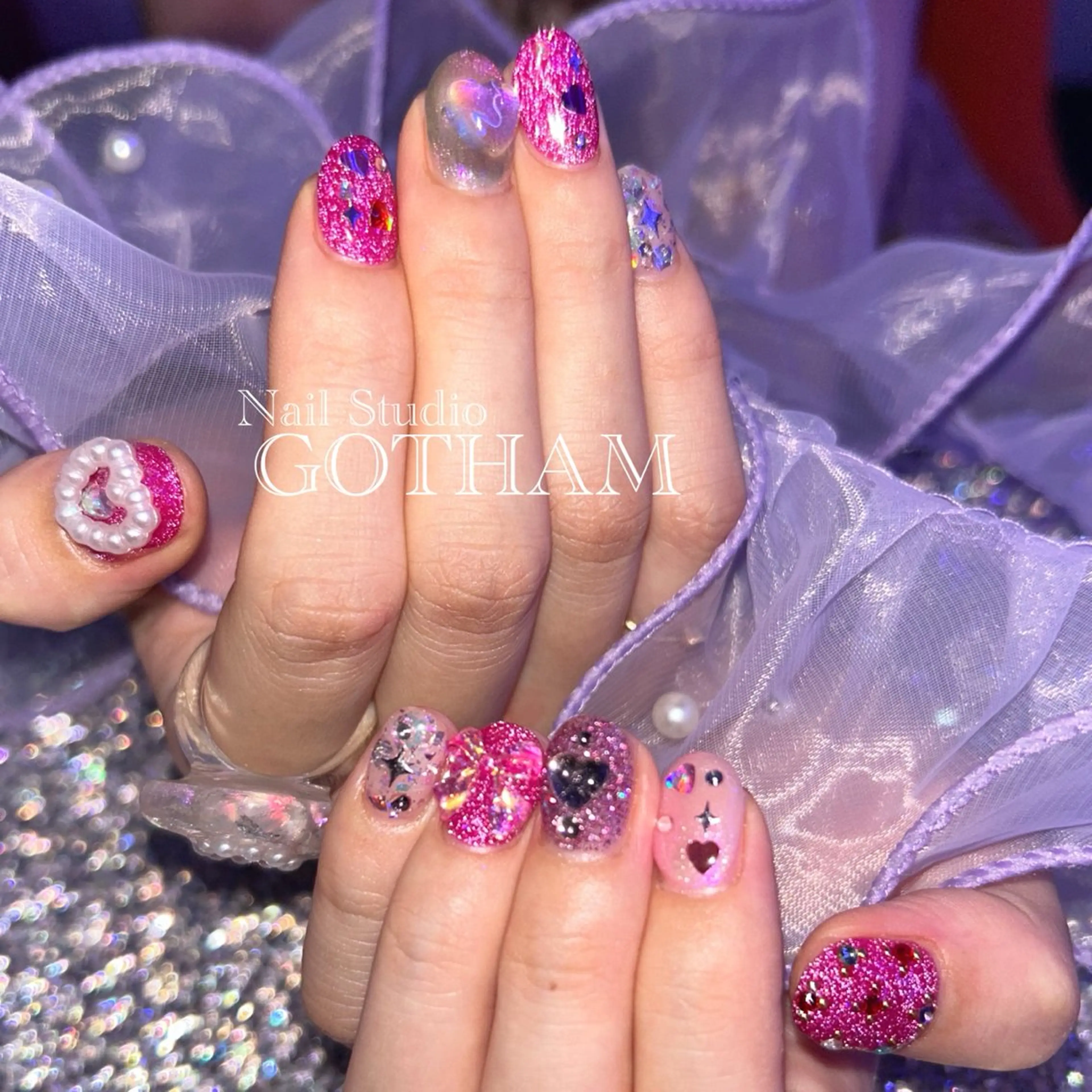 ネイル ハンドネイル Nail Studio GOTHAM所属・高円寺駅からすぐ🌈 ネイルGOTHAMのネイルデザイン