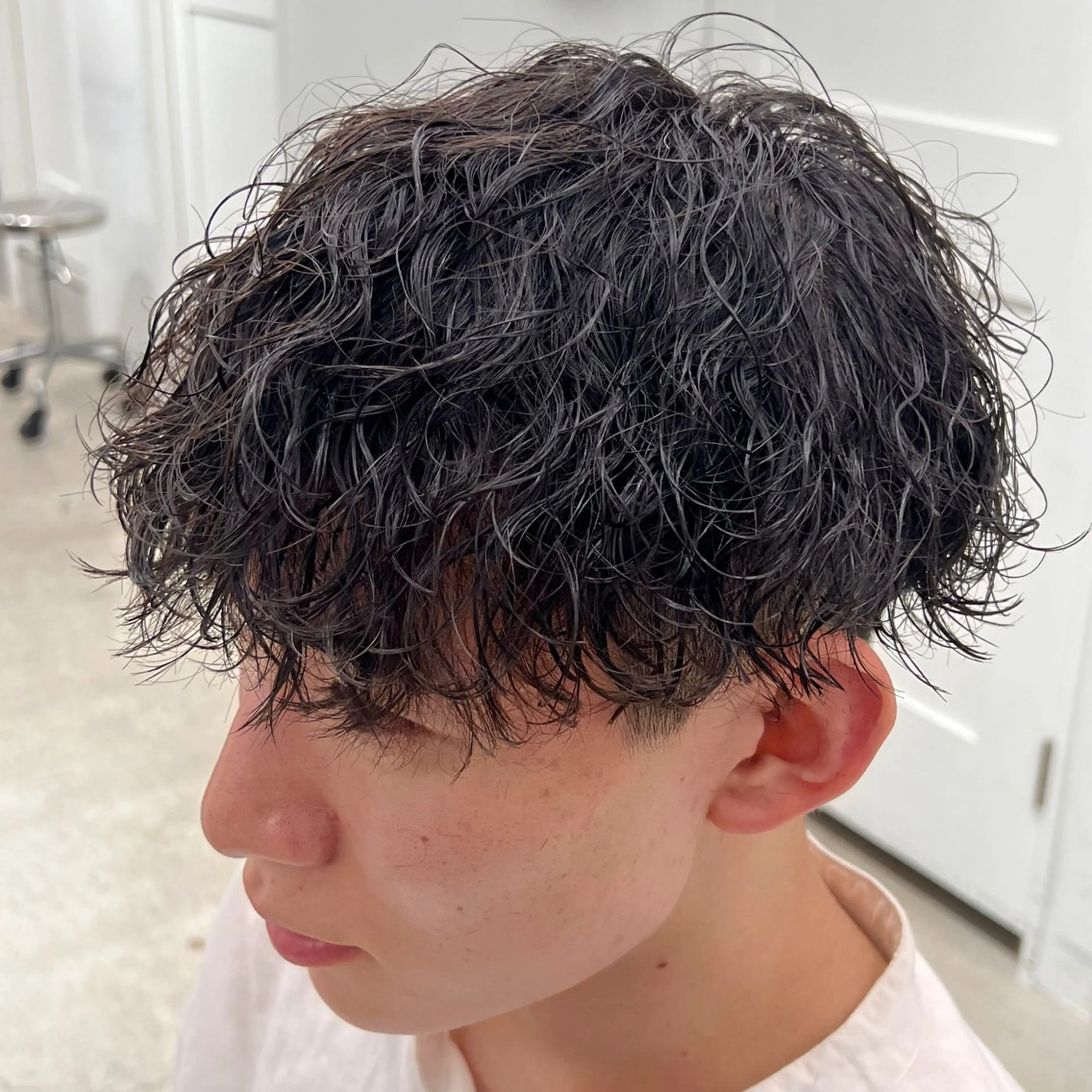 ショート パーマ メンズ メンズパーマ 波巻きパーマ カット パーマ 楽斗/メンズパーマ /シャドウパーマのヘアスタイル