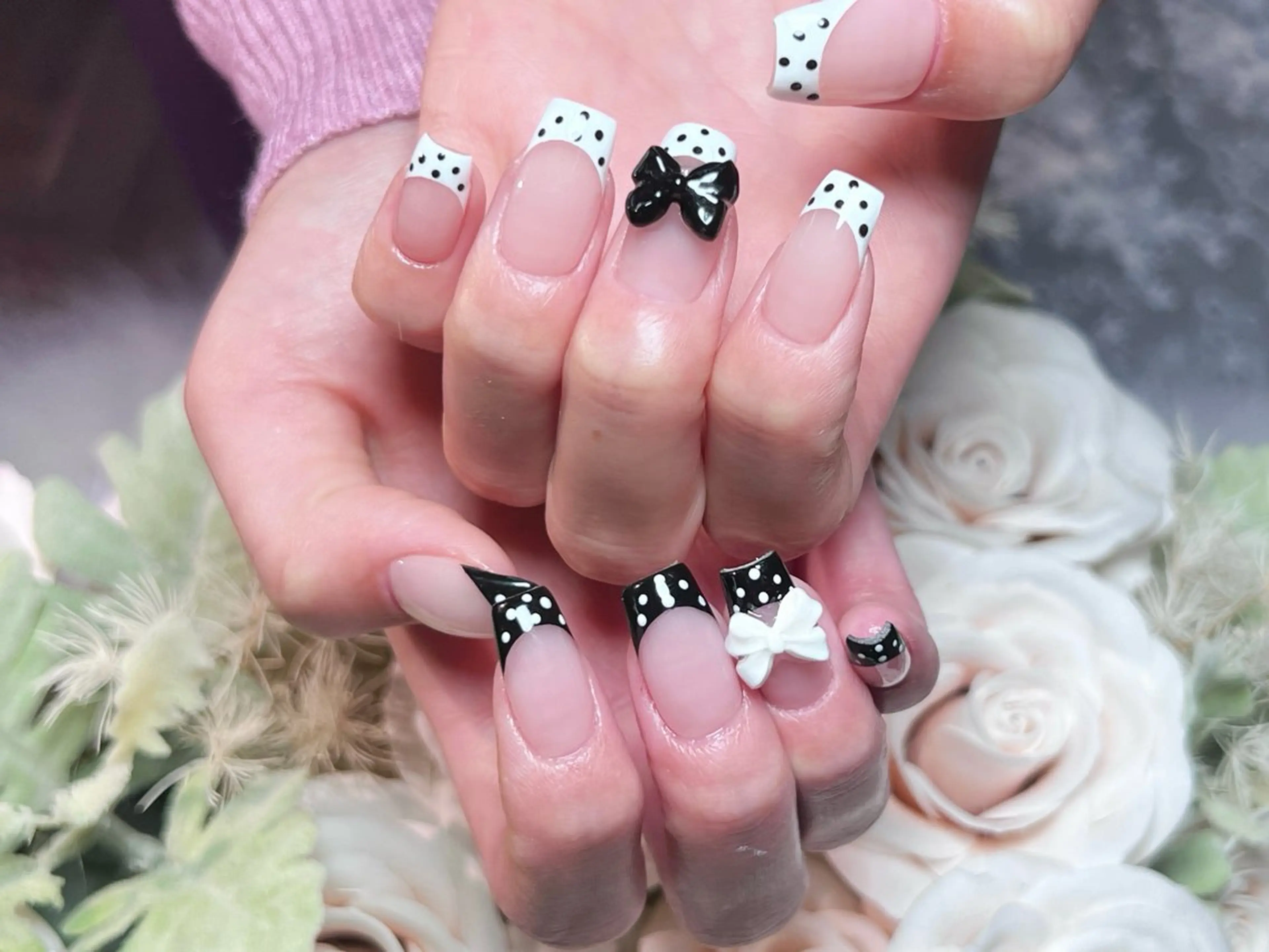 ネイル ロングネイル 持ち込み スカルプネイル 冬ネイル クリスマス ハンドネイル Painty所属・Painty nailのネイルデザイン