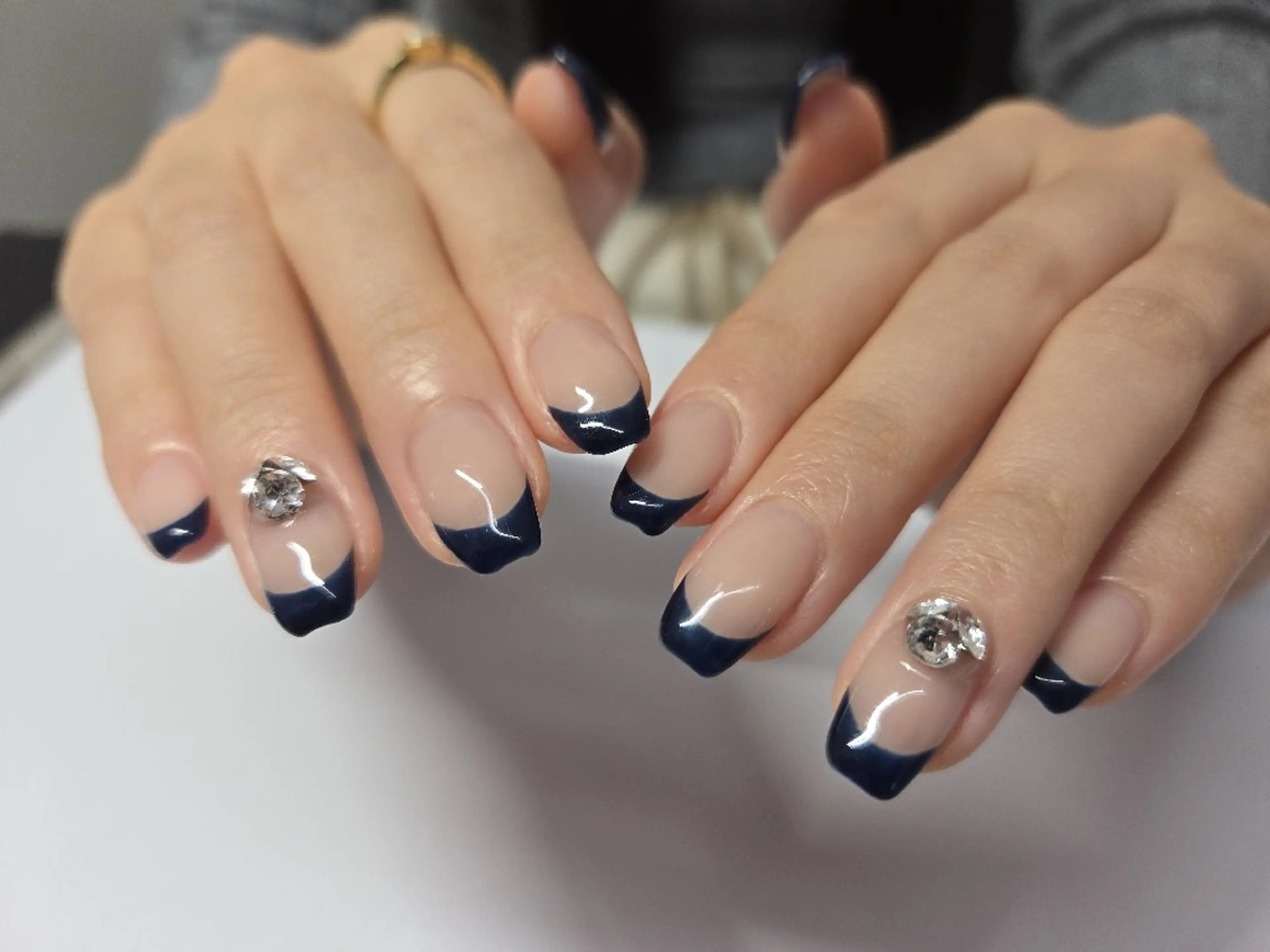 ネイル ストーンネイル ハンドネイル 表参道colore所属・表参道colore店 REICAのネイルデザイン