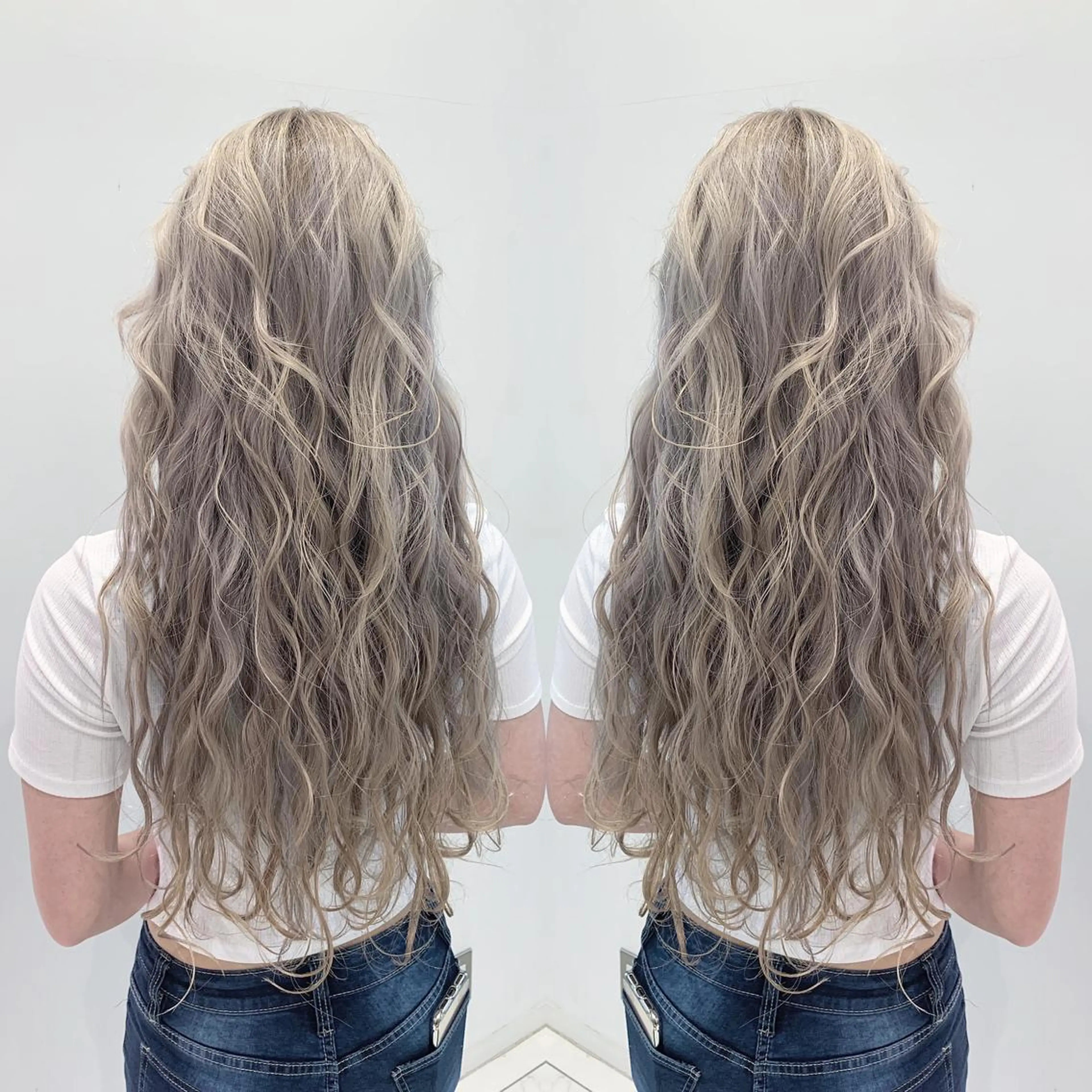 ロング カラー グレージュ カット ヘアカラー トリートメント N° jillva ♦️川端裕司♦️のヘアスタイル