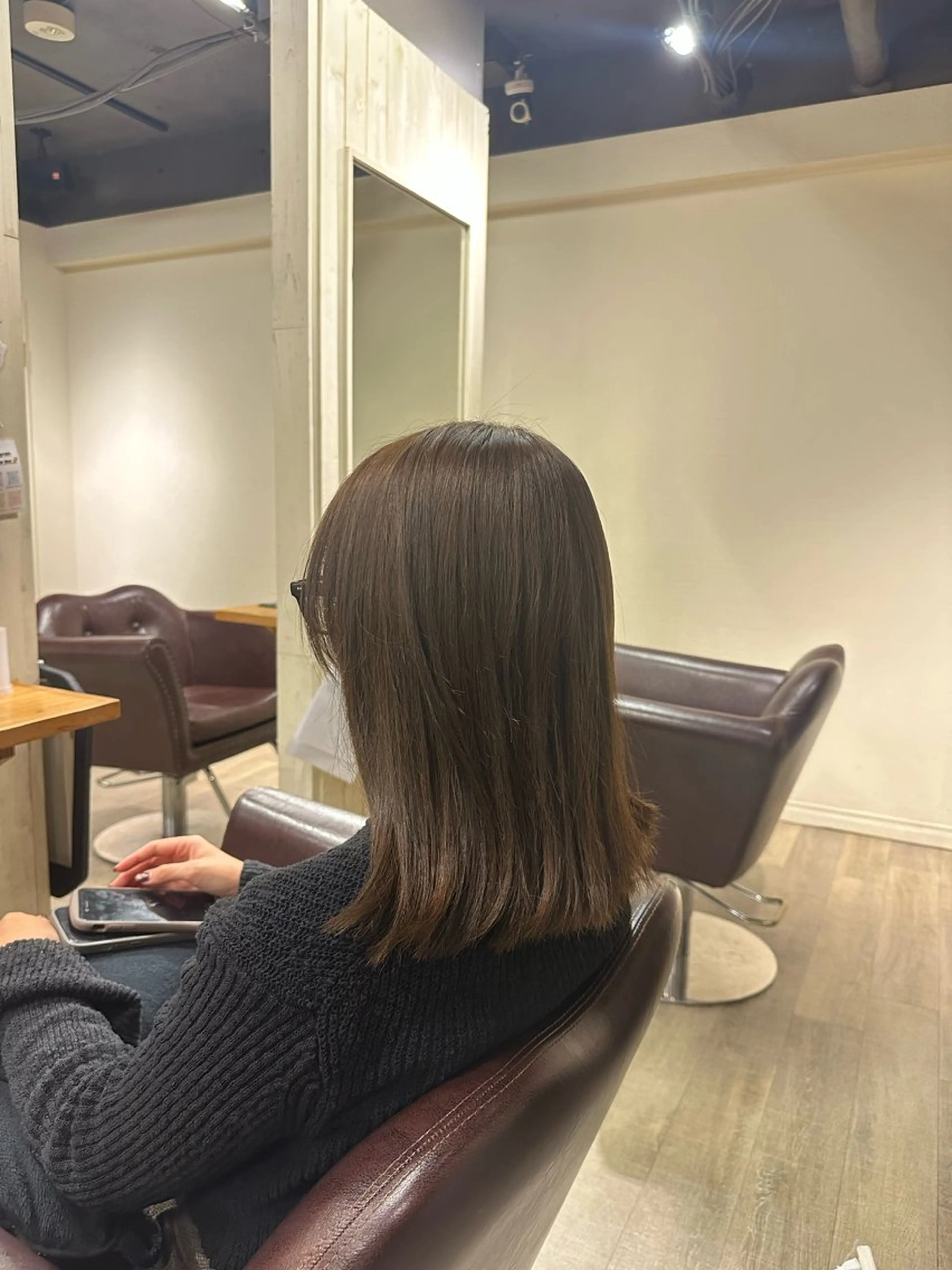 ミディアム カラー オリーブカラー makoto 🫧🐬のヘアスタイル