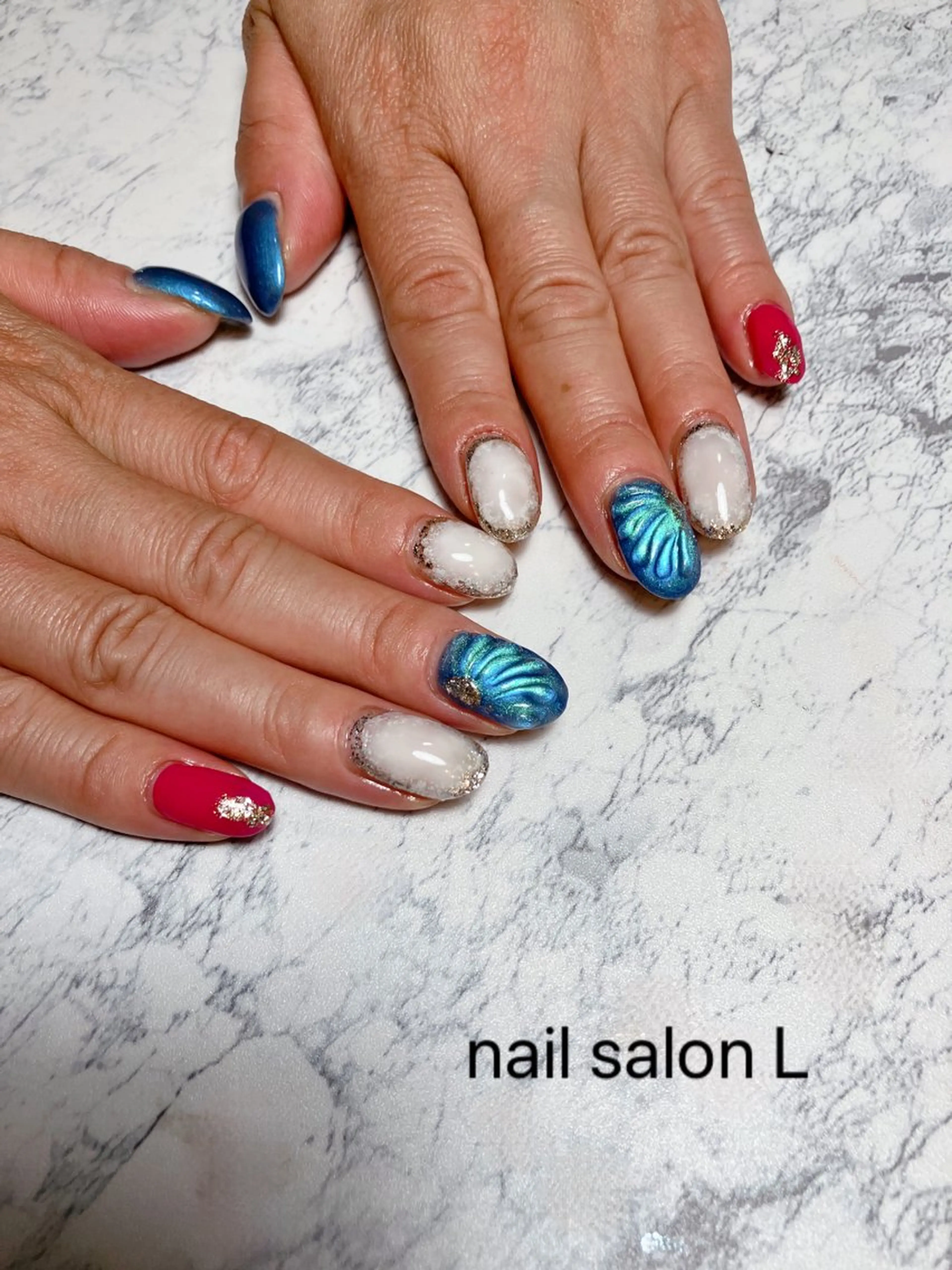ネイル ハンドネイル 吉川市 ネイルサロンLのネイルデザイン