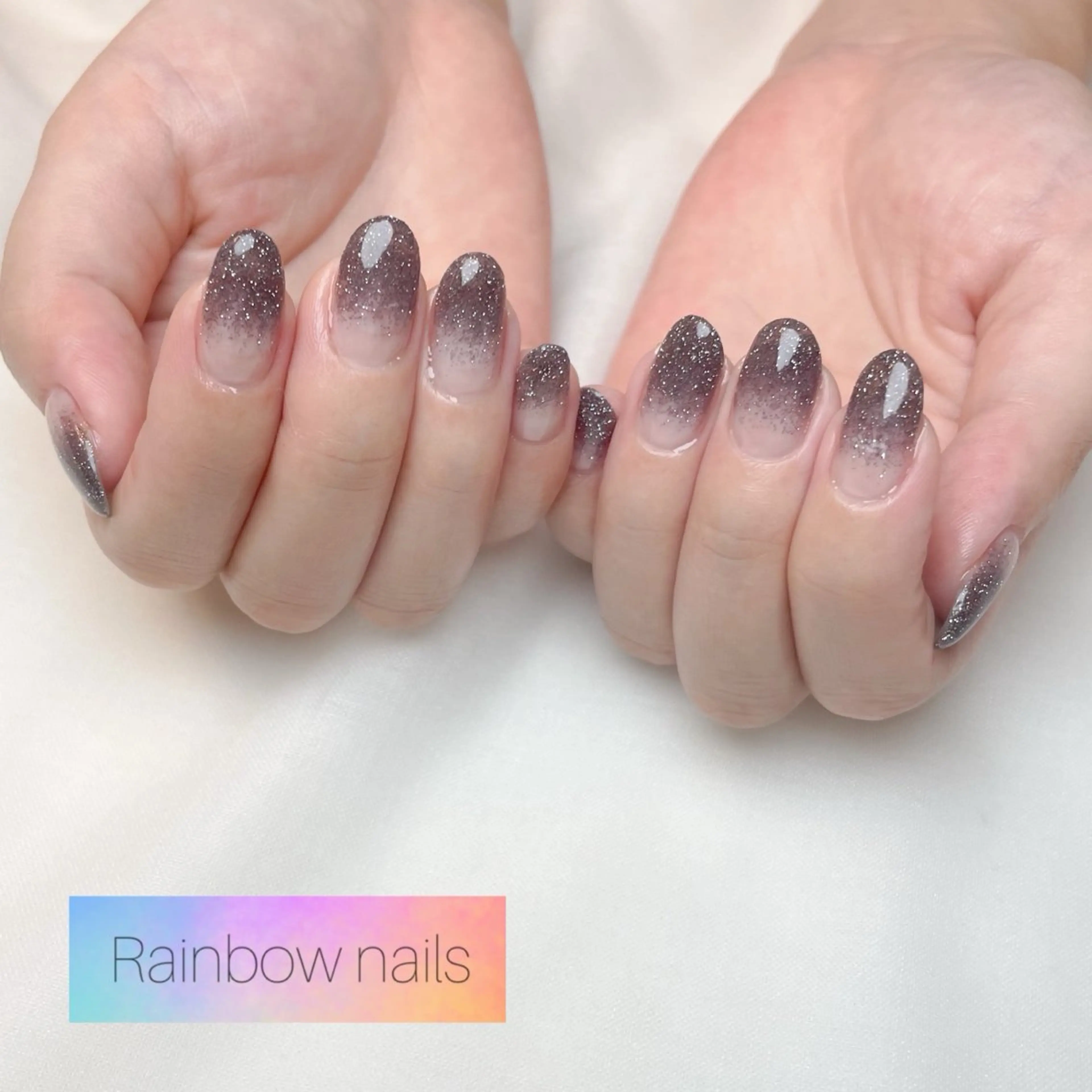 ネイル Rainbow nailsくろちゃんのネイルデザイン