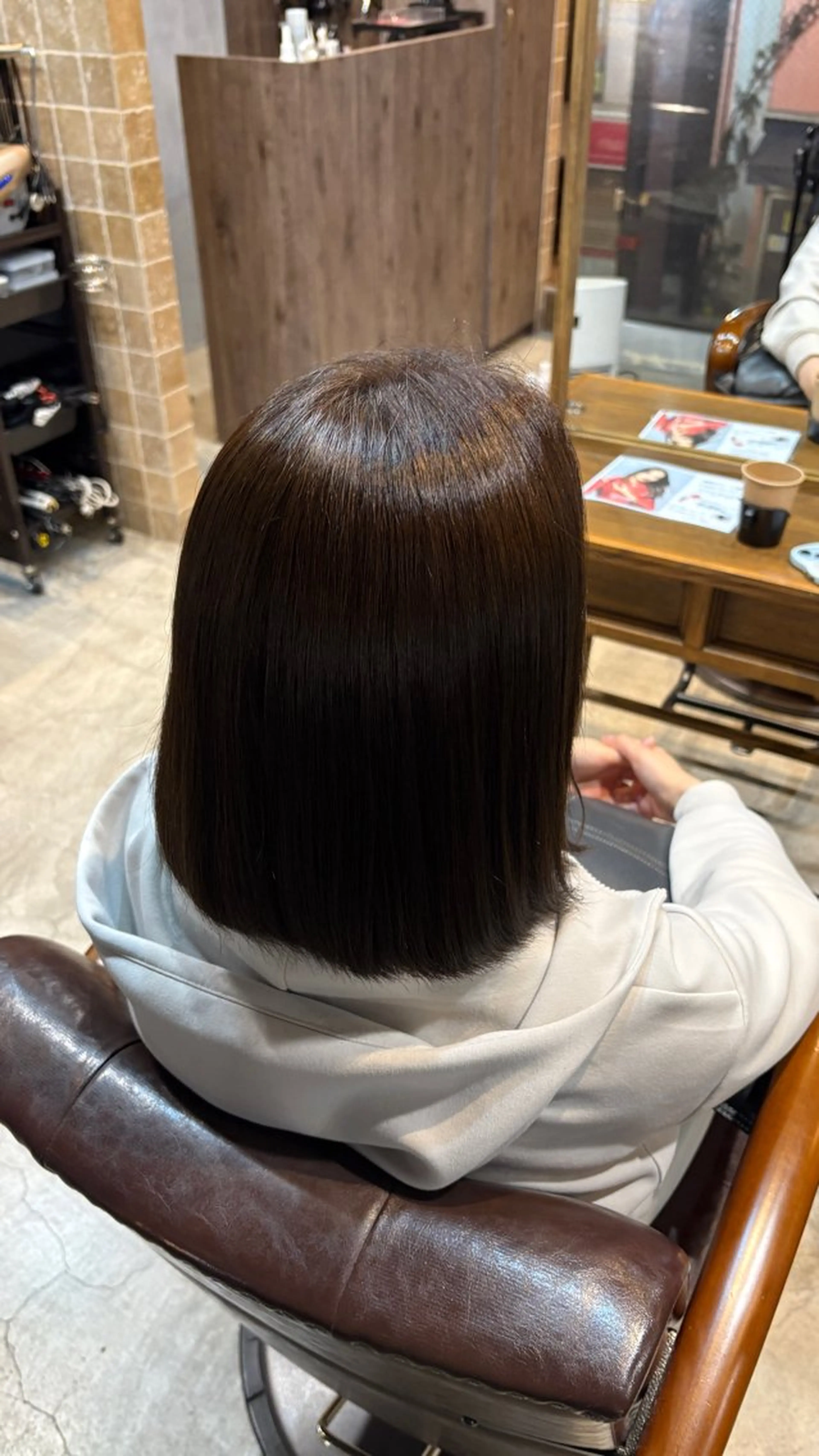 ショート アッシュ ヘアカラー りん/神楽坂 English okのヘアスタイル