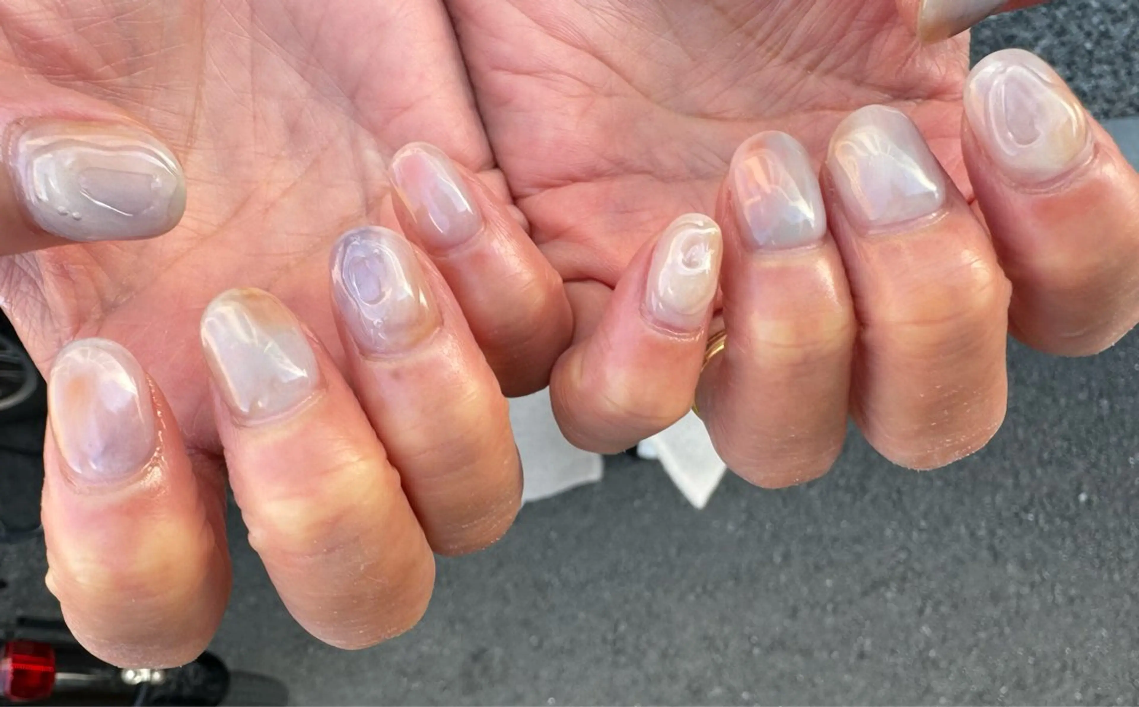 ネイル アートネイル フレンチネイル 韓国ネイル マグネットネイル 持ち込み MH_ Nailのネイルデザイン
